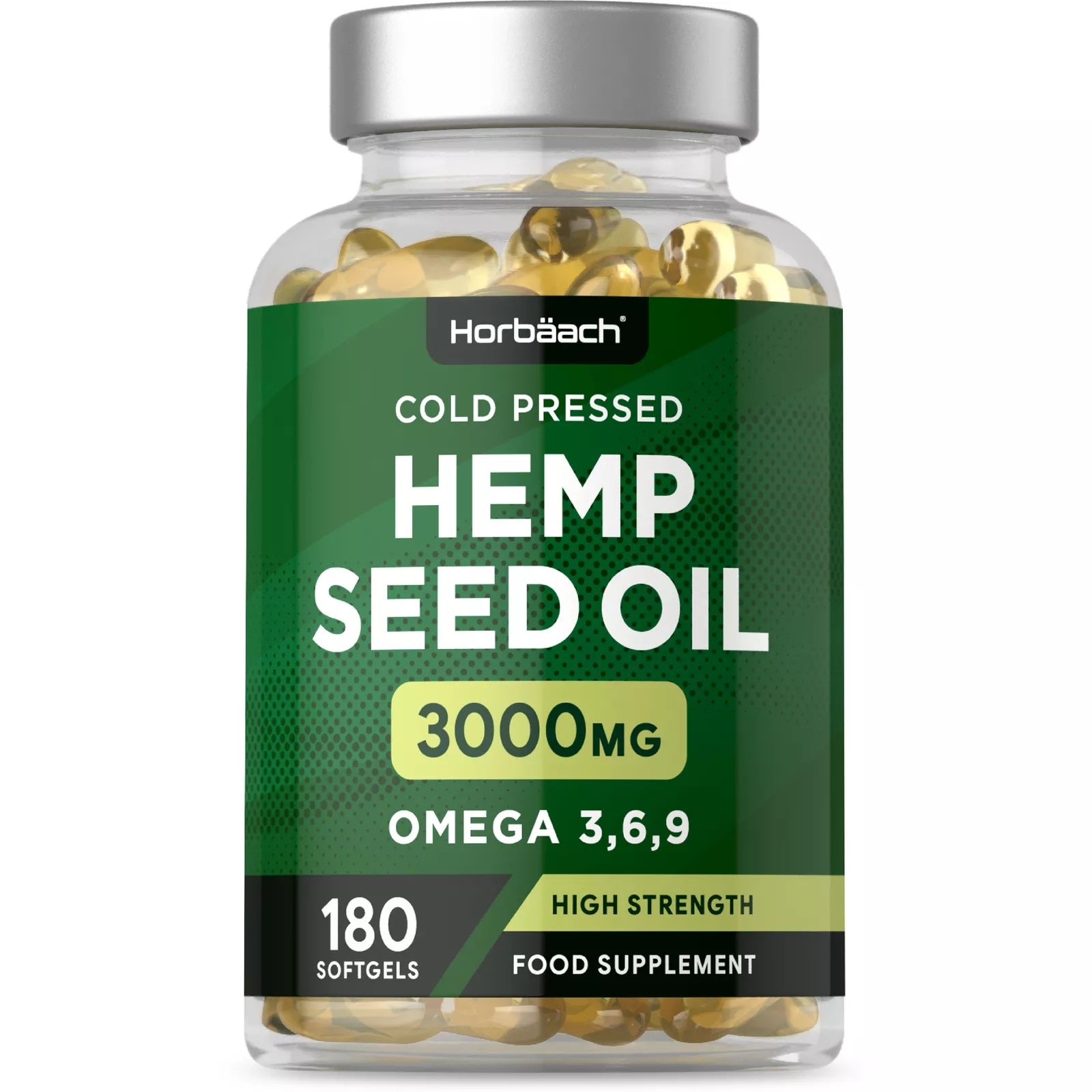 Hemp Seed Oil 3000 mg | 180 Softgels