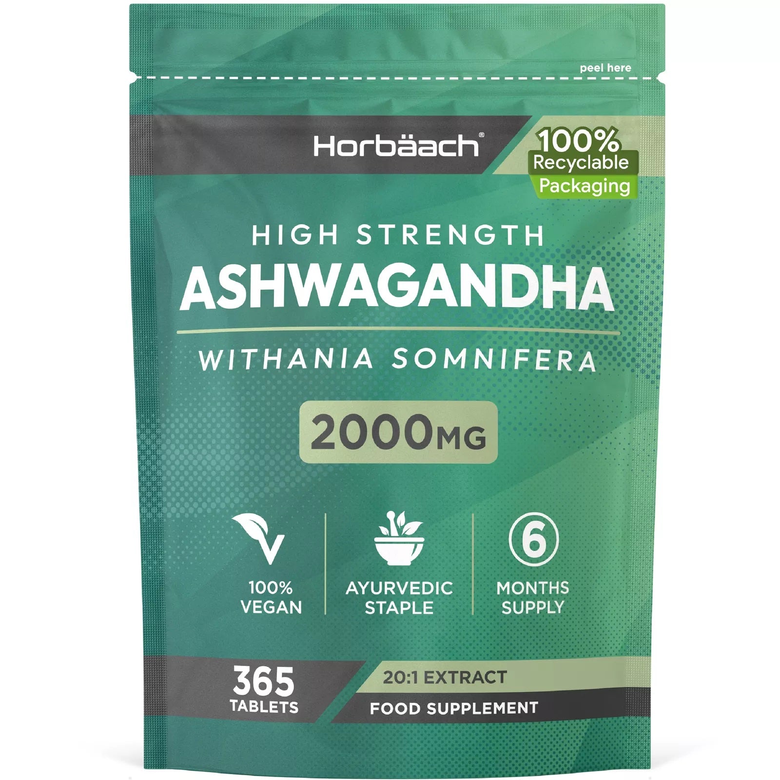 Ashwagandha 2000 mg | 365 Tablets