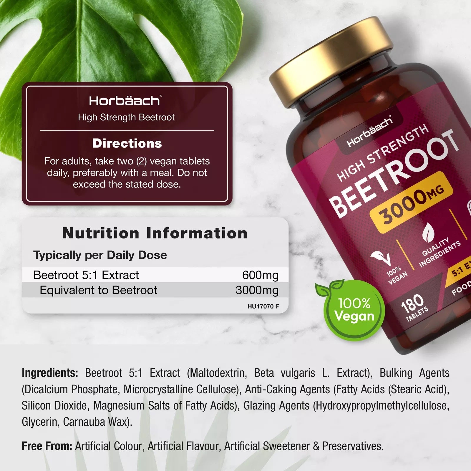 Beetroot 3000 mg | 180 Tablets