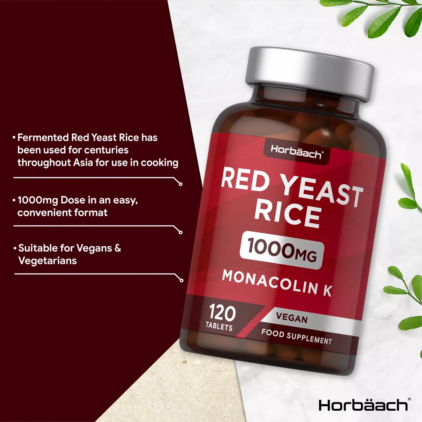 Red Yeast Rice 1000 mg | 120 Tablets