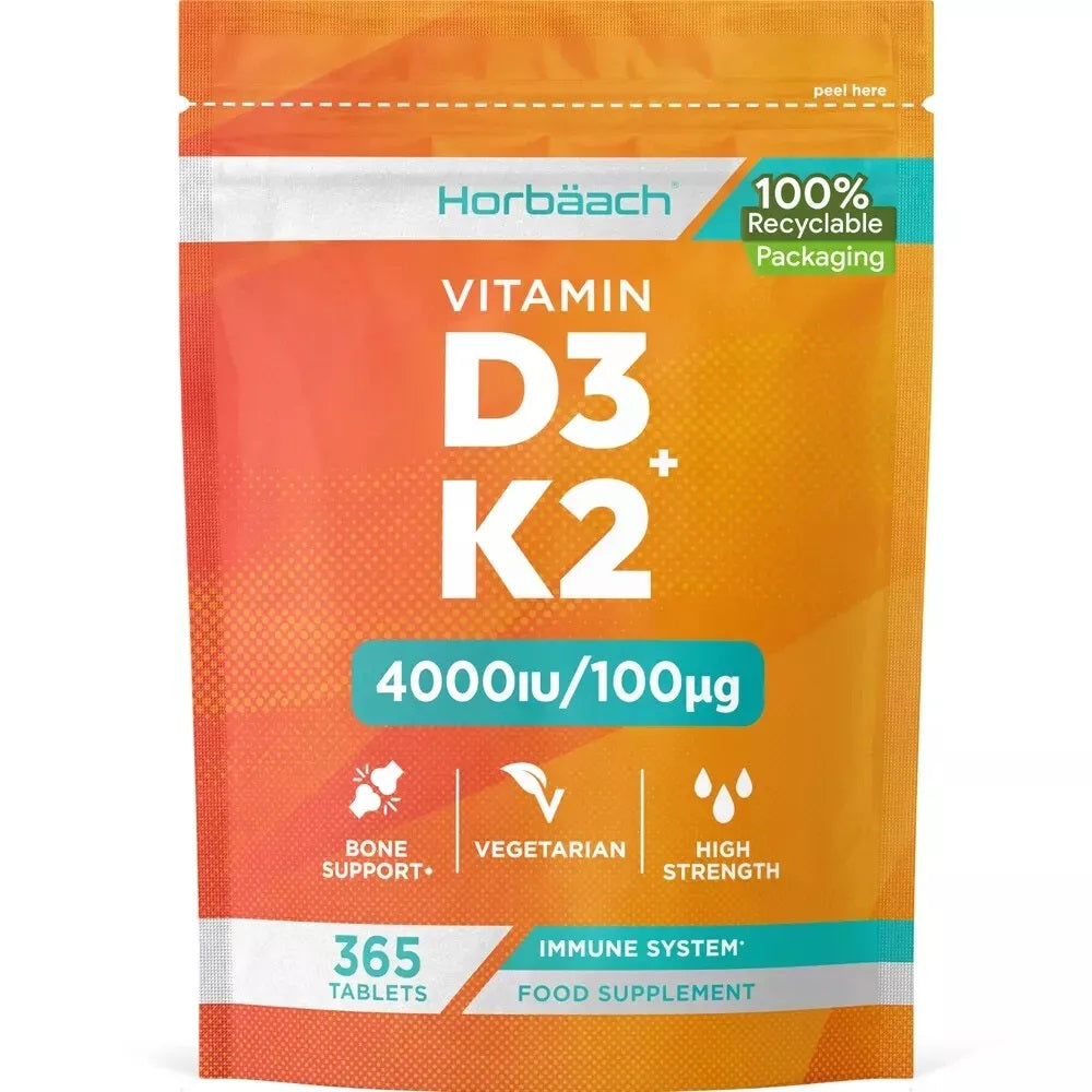 Vitamin D3 4000 IU & K2 MK7 100 µg | 365 Tablets