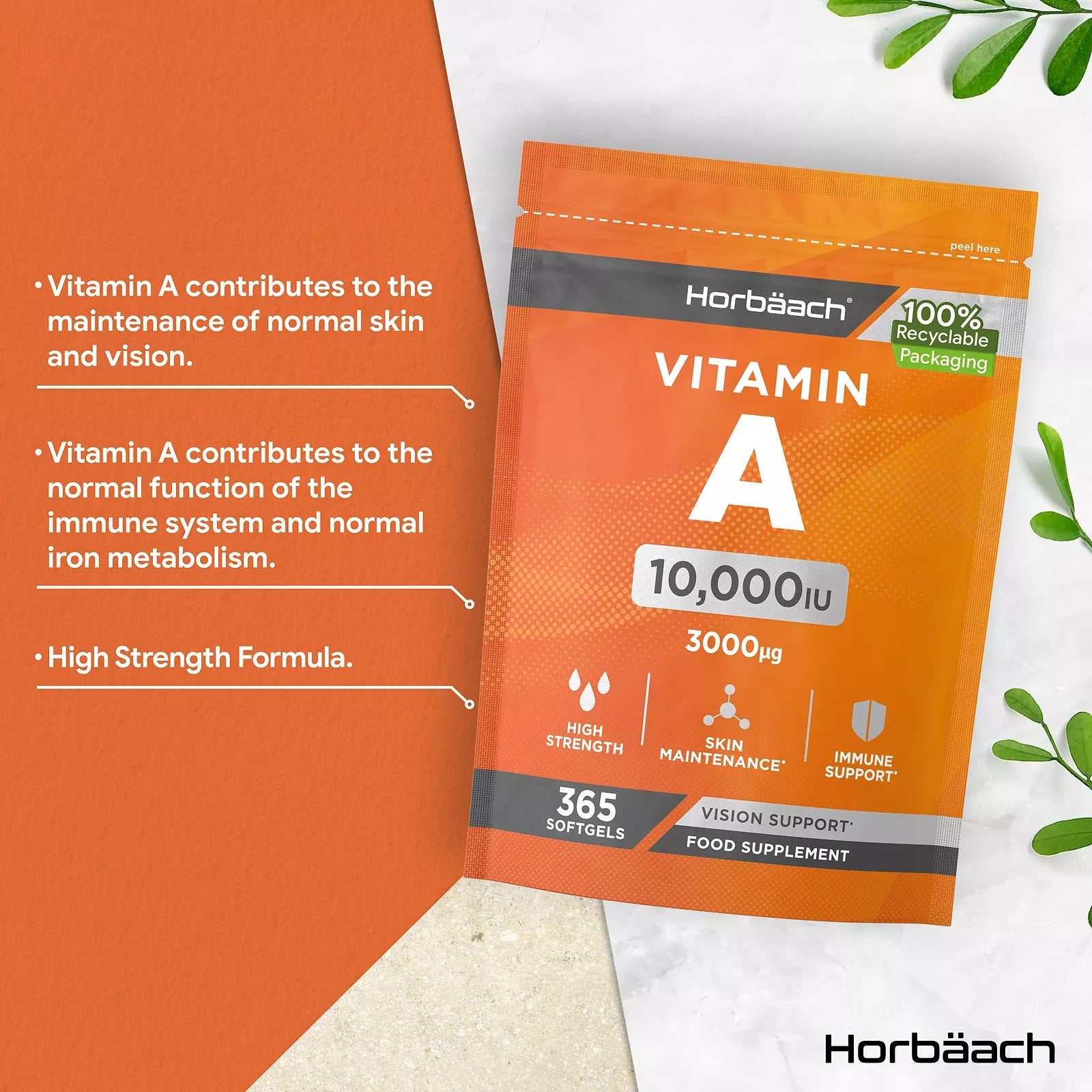 Vitamin A 10,000 IU | 365 Softgels