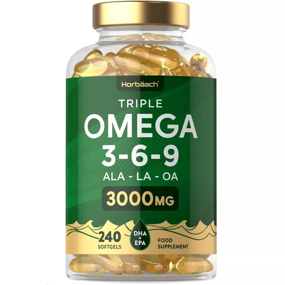 Omega 3-6-9 3000 mg with EPA, DHA & ALA | 240 Softgels