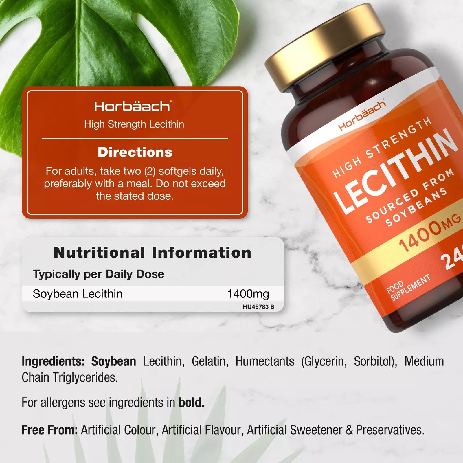 Soy Lecithin 1400 mg | 240 Softgels