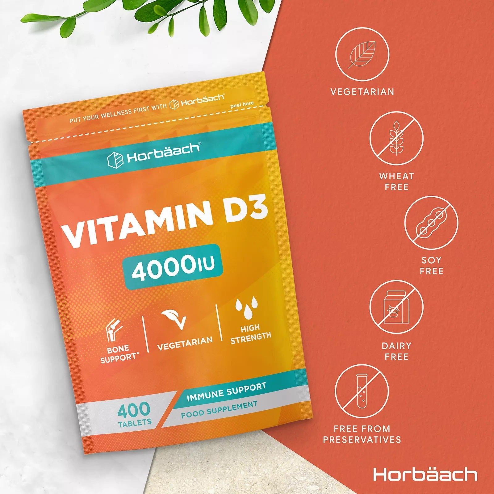 Vitamin D 4000 IU | 400 Tablets