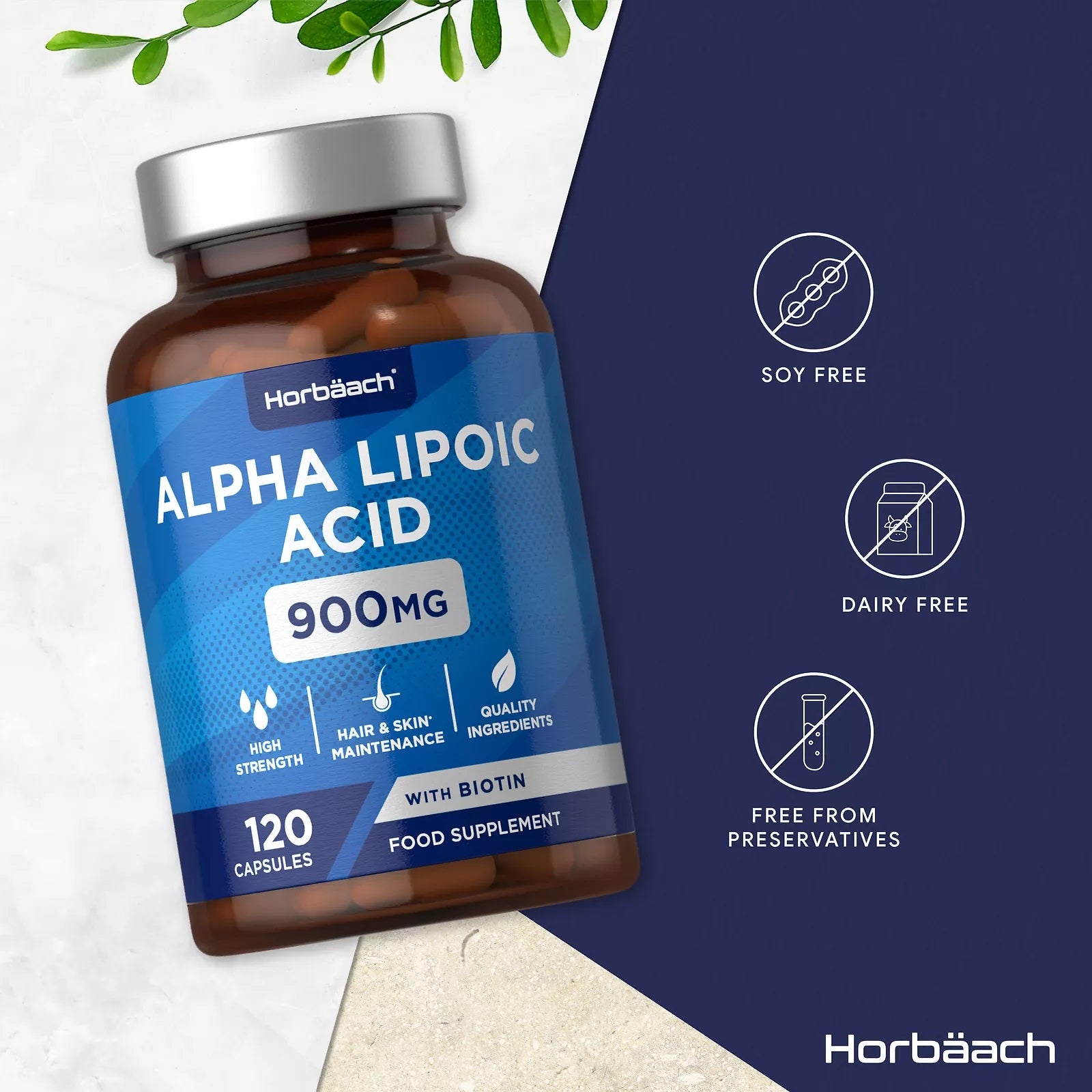 Alpha Lipoic Acid 900 mg with Biotin | 120 Capsules