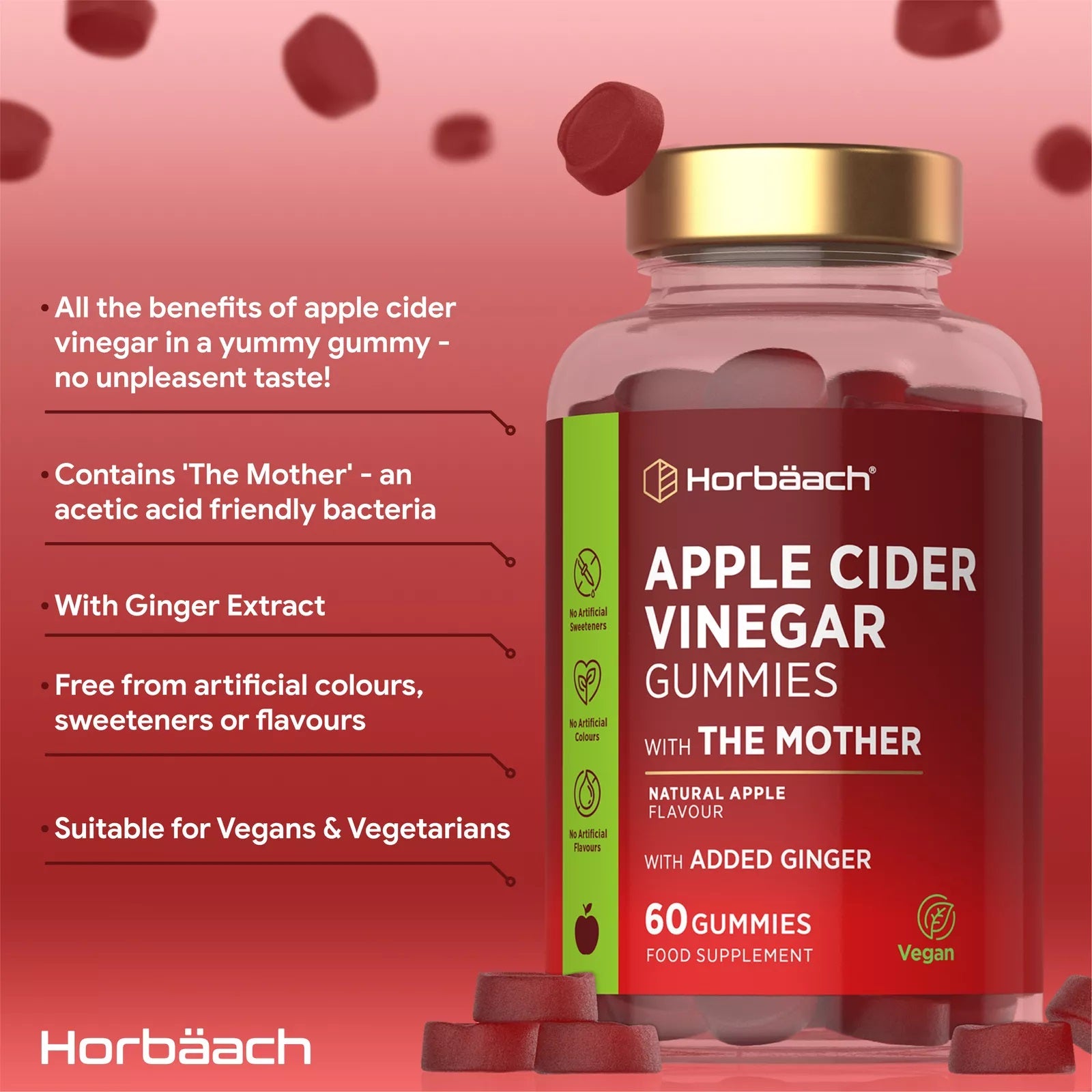 Apple Cider Vinegar with the Mother | 60 Gummies