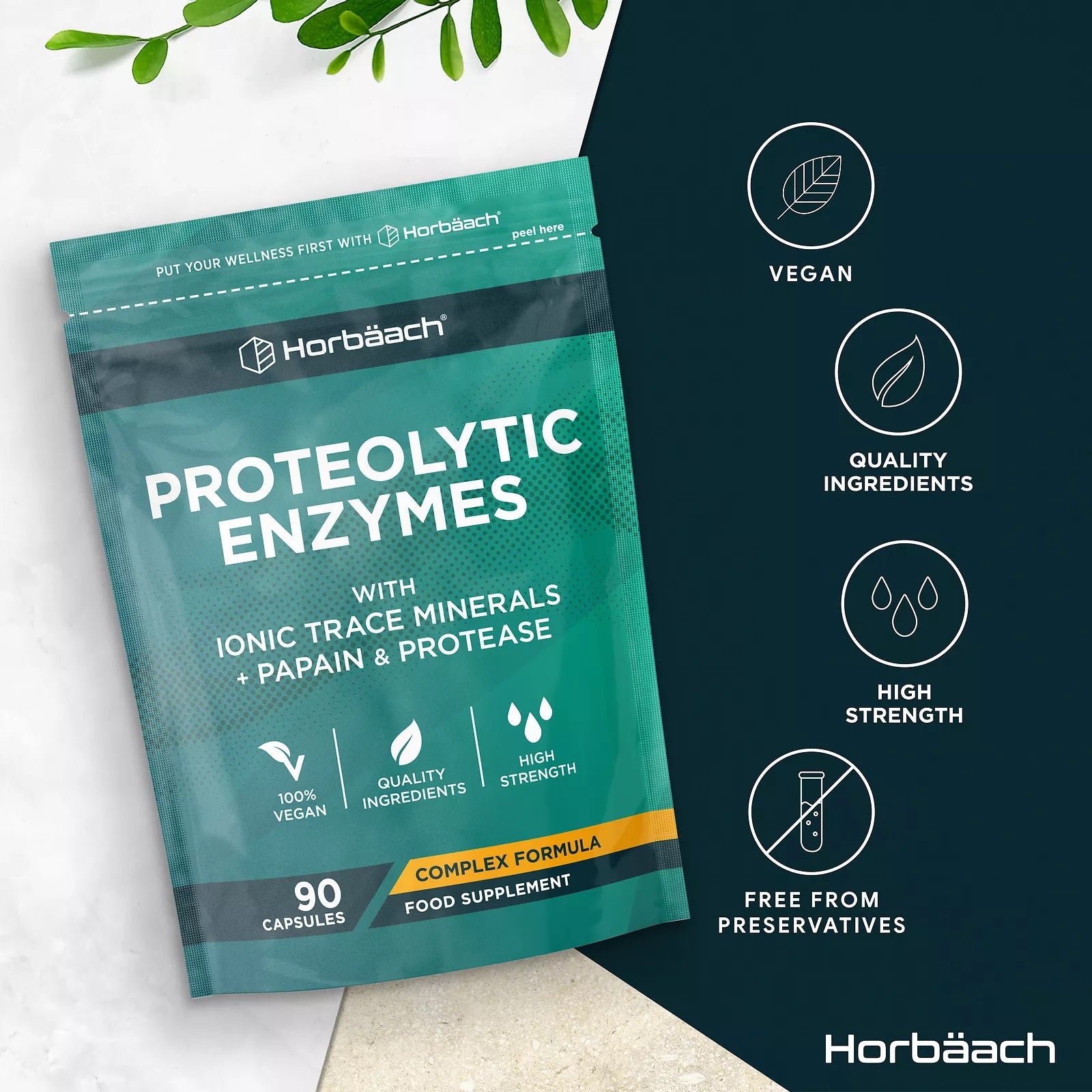 Proteolytic Enzymes Complex | 90 Capsules