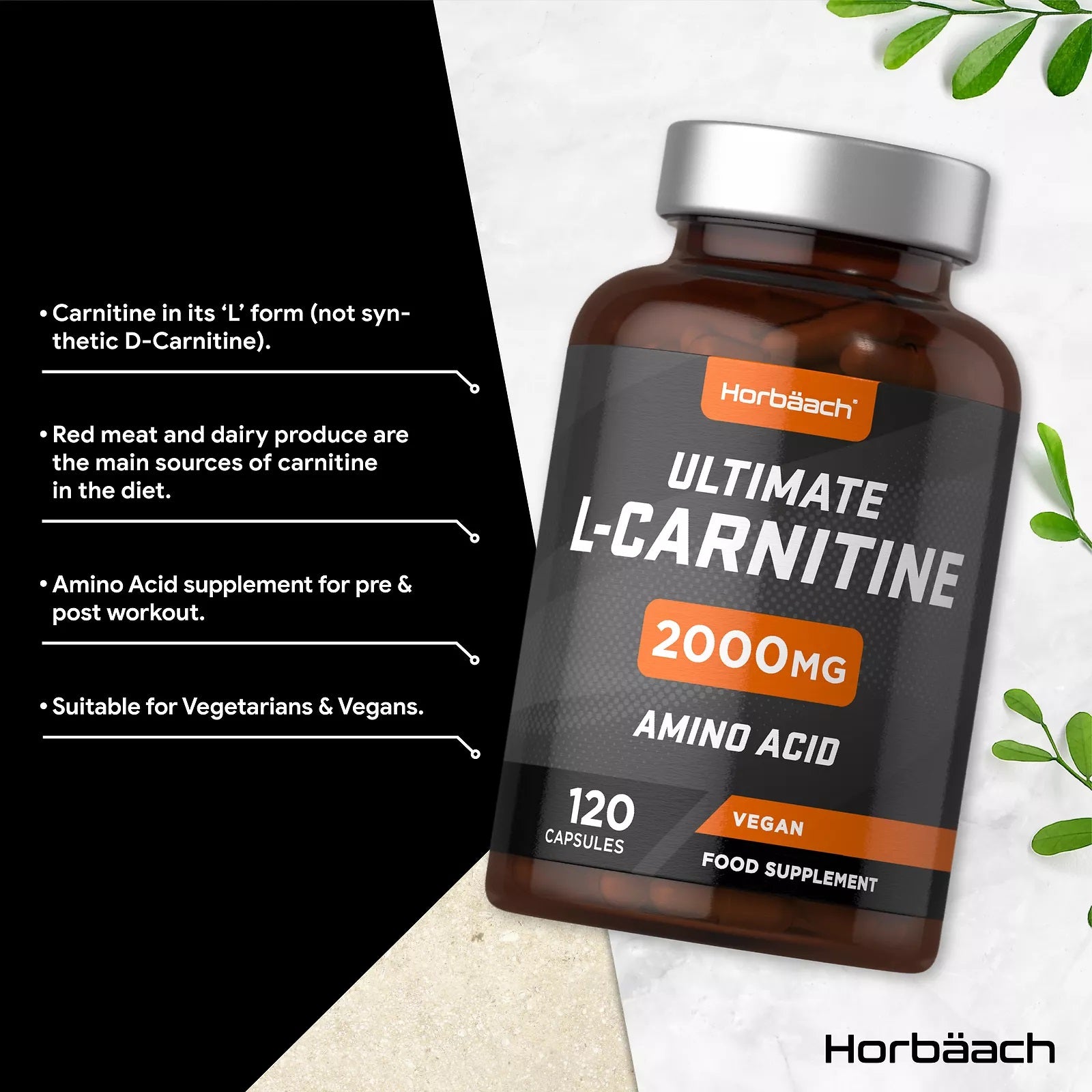 L-Carnitine 2000 mg | 120 Capsules