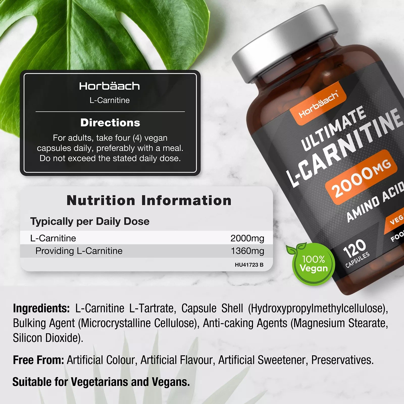 L-Carnitine 2000 mg | 120 Capsules