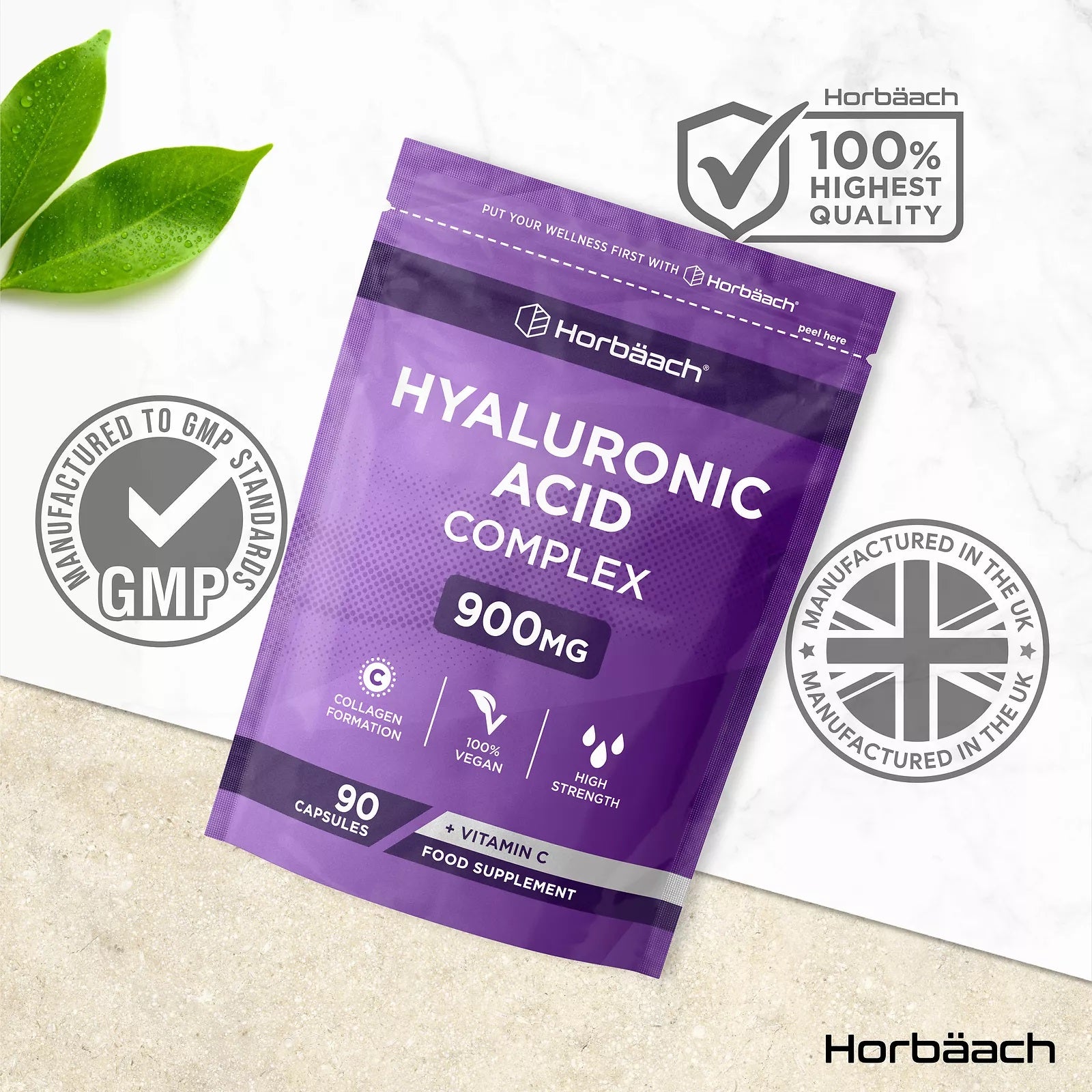 Hyaluronic Acid 900 mg | 90 Capsules