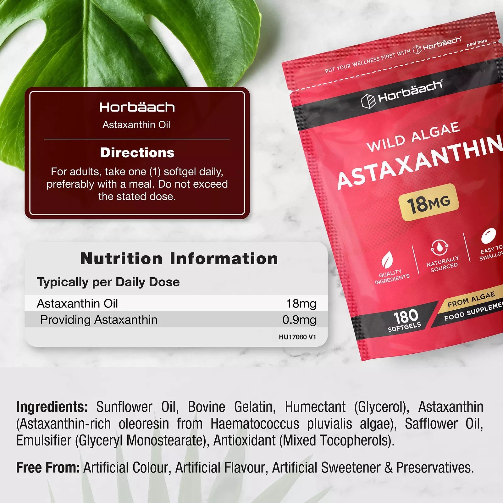 Astaxanthin 18 mg | 180 Softgels