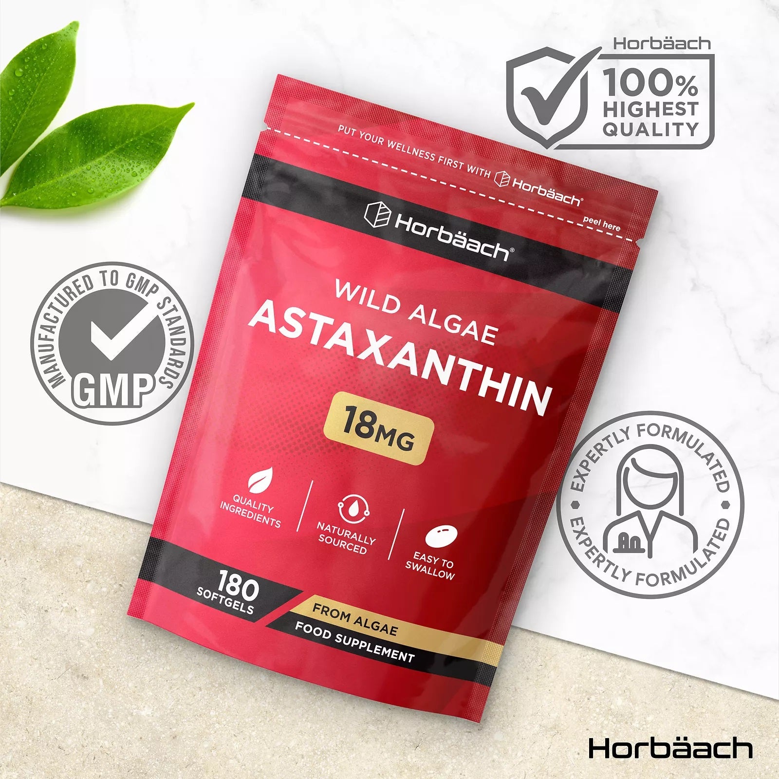 Astaxanthin 18 mg | 180 Softgels