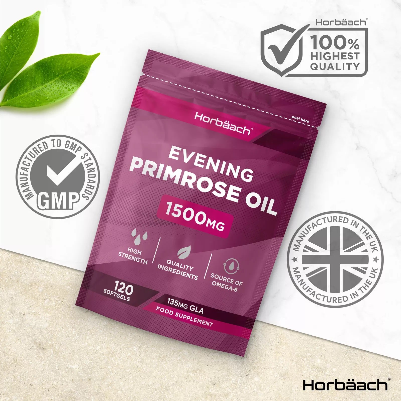 Evening Primrose Oil 1500 mg | 120 Softgels