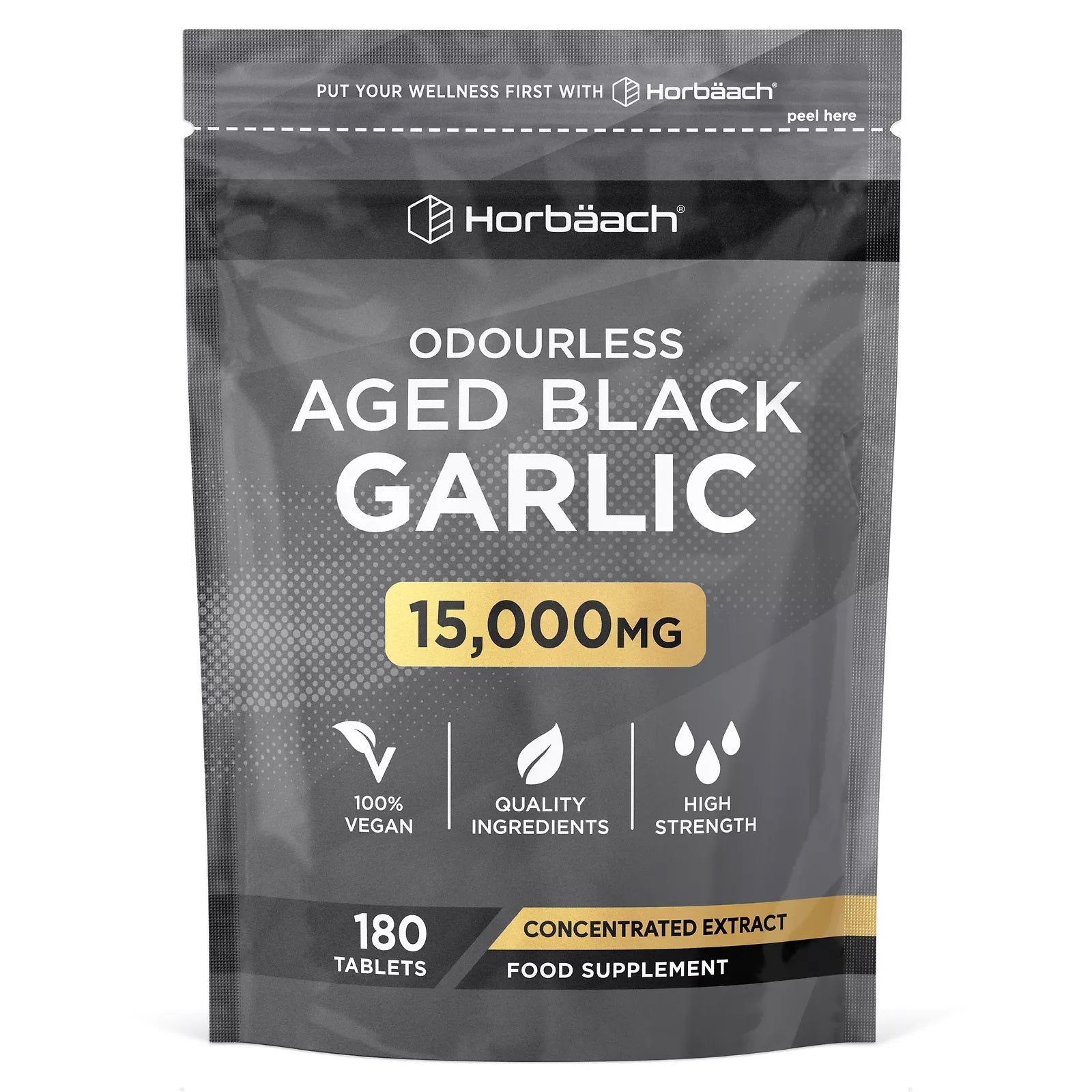 Black Garlic 15,000 mg | 180 Tablets