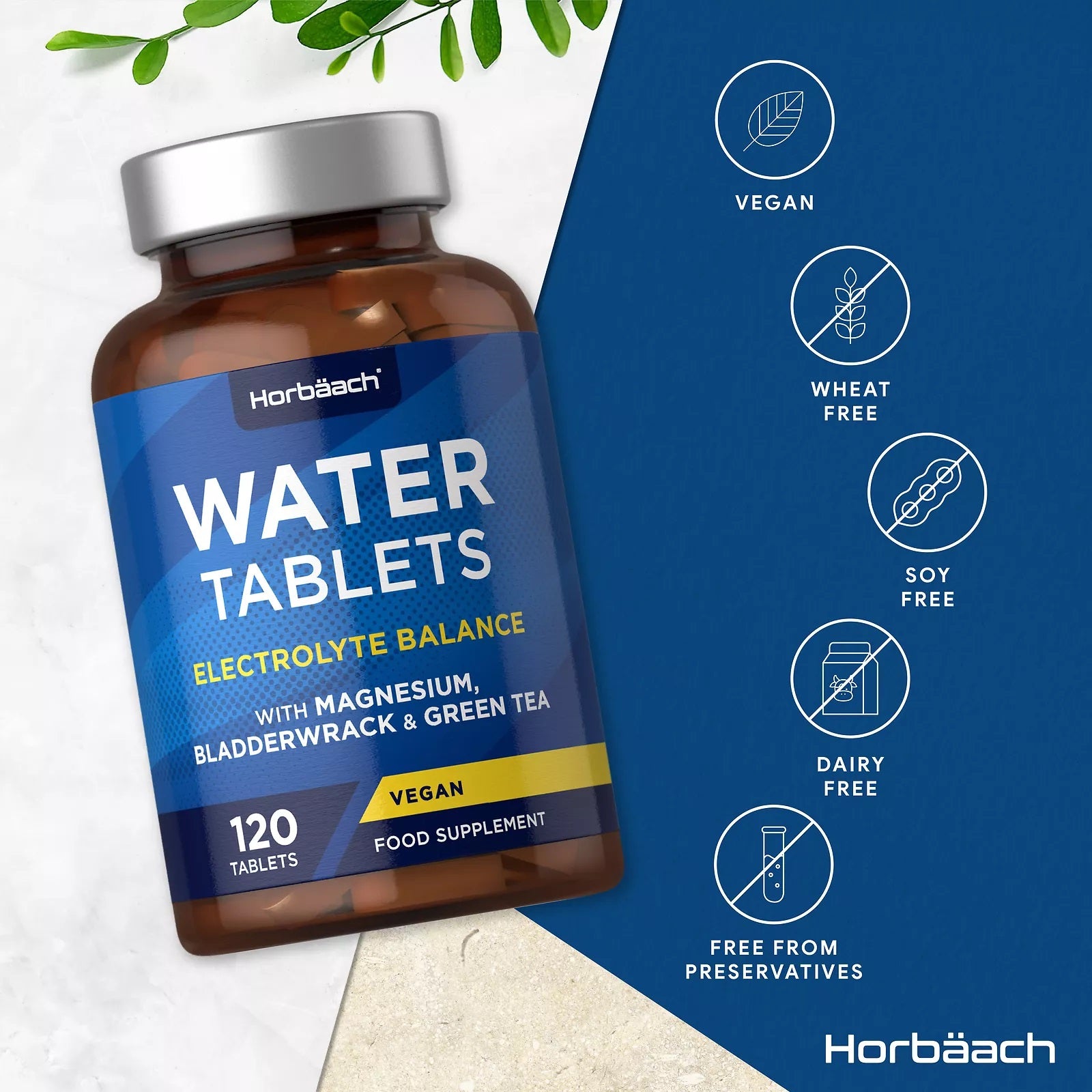 Water Tablets | Electrolyte Balance | 120 Tablets