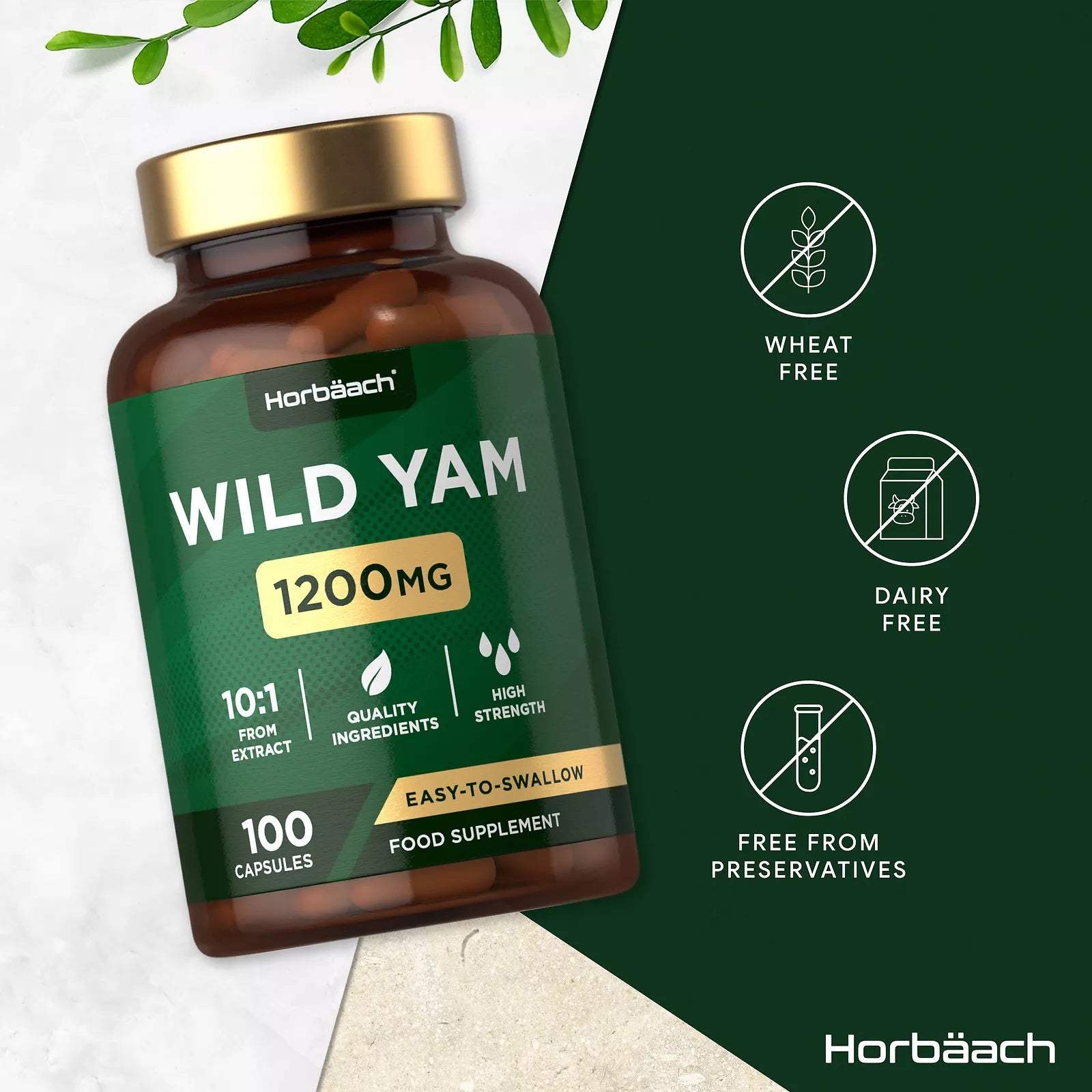 Wild Yam 1200 mg |100 Capsules