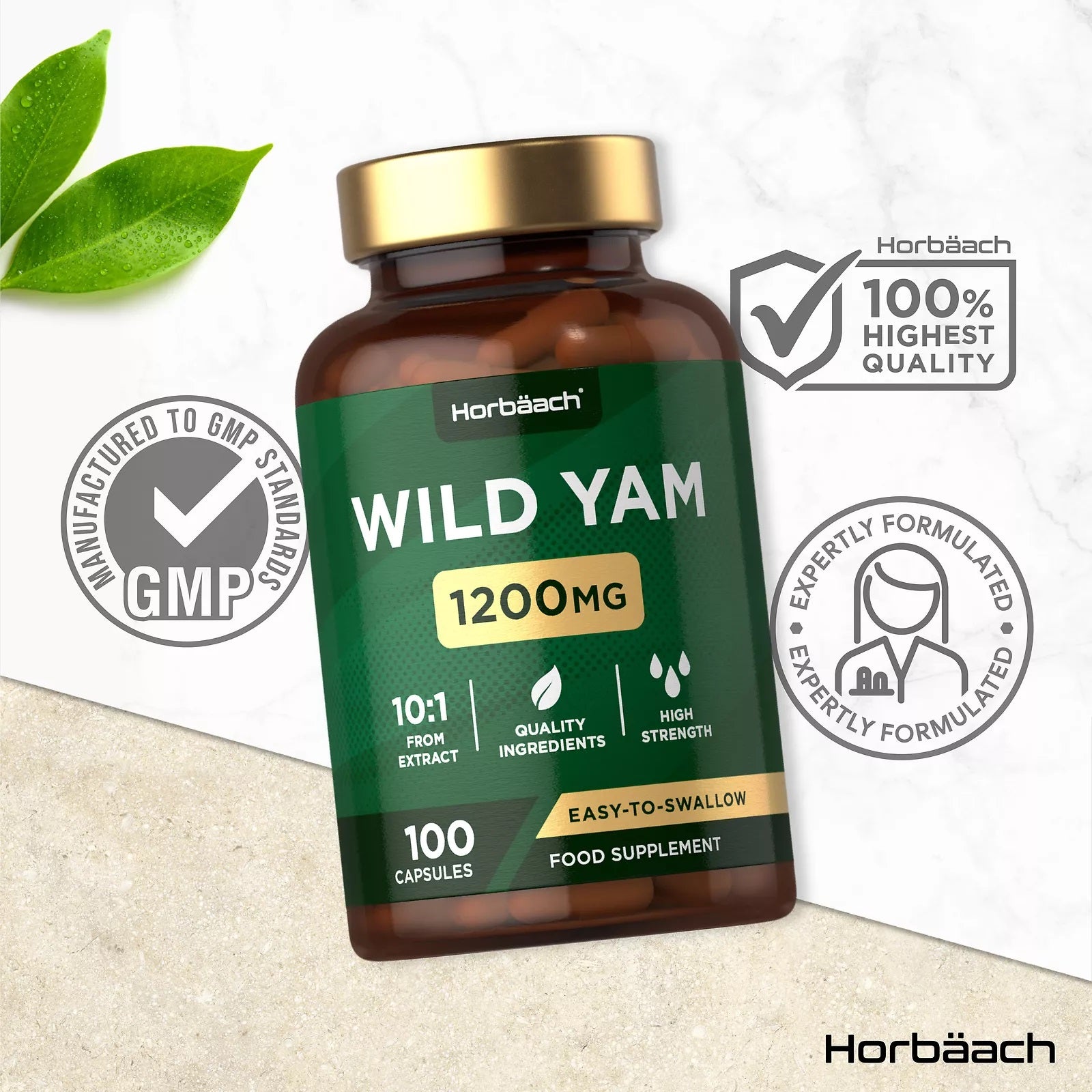 Wild Yam 1200 mg |100 Capsules