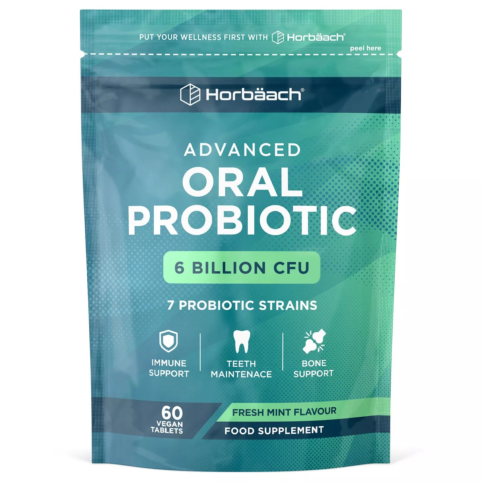 Oral Probiotics 6 Billion CFU | 60 Chewable Tablets