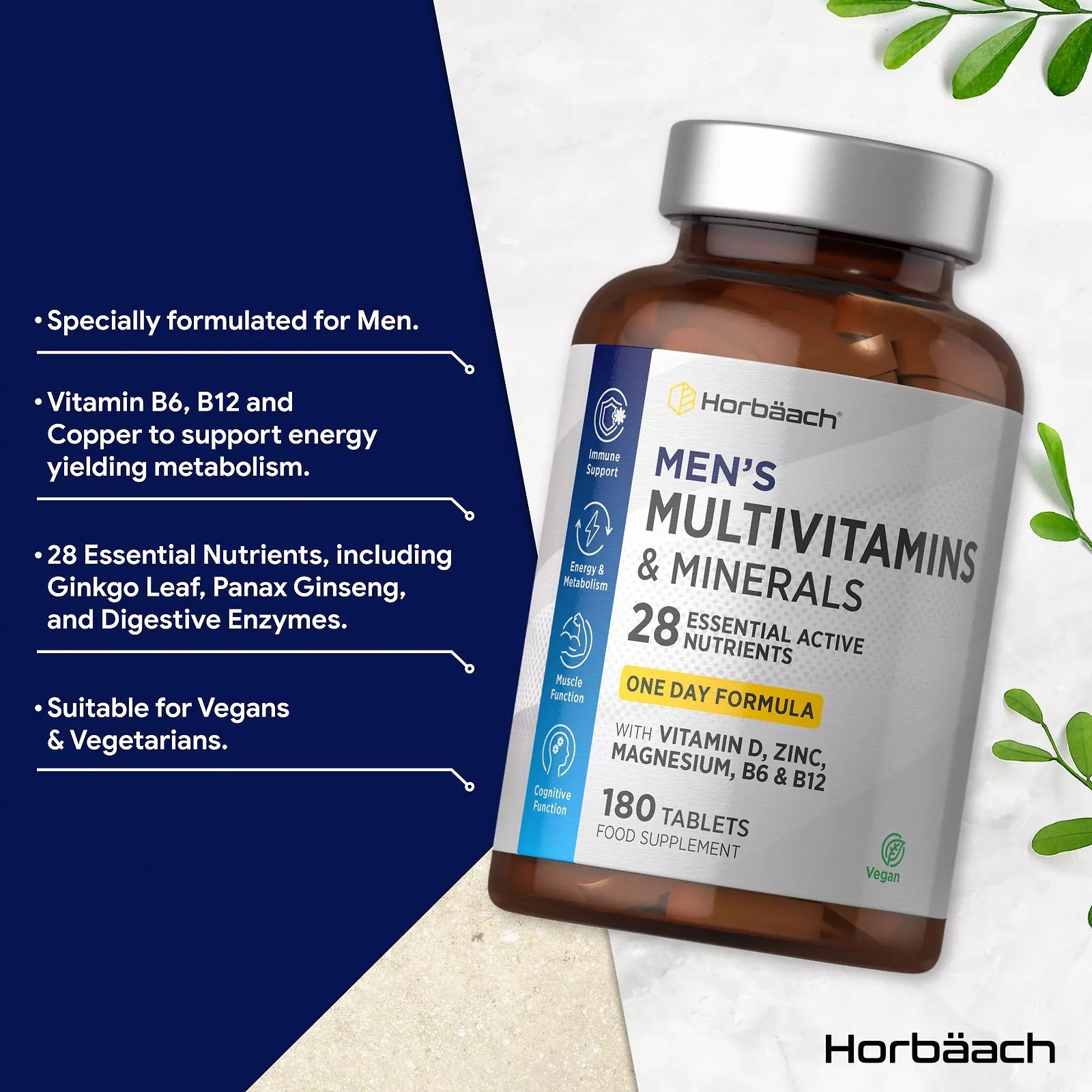 Multivitamins and Minerals for Men | 180 Tablets