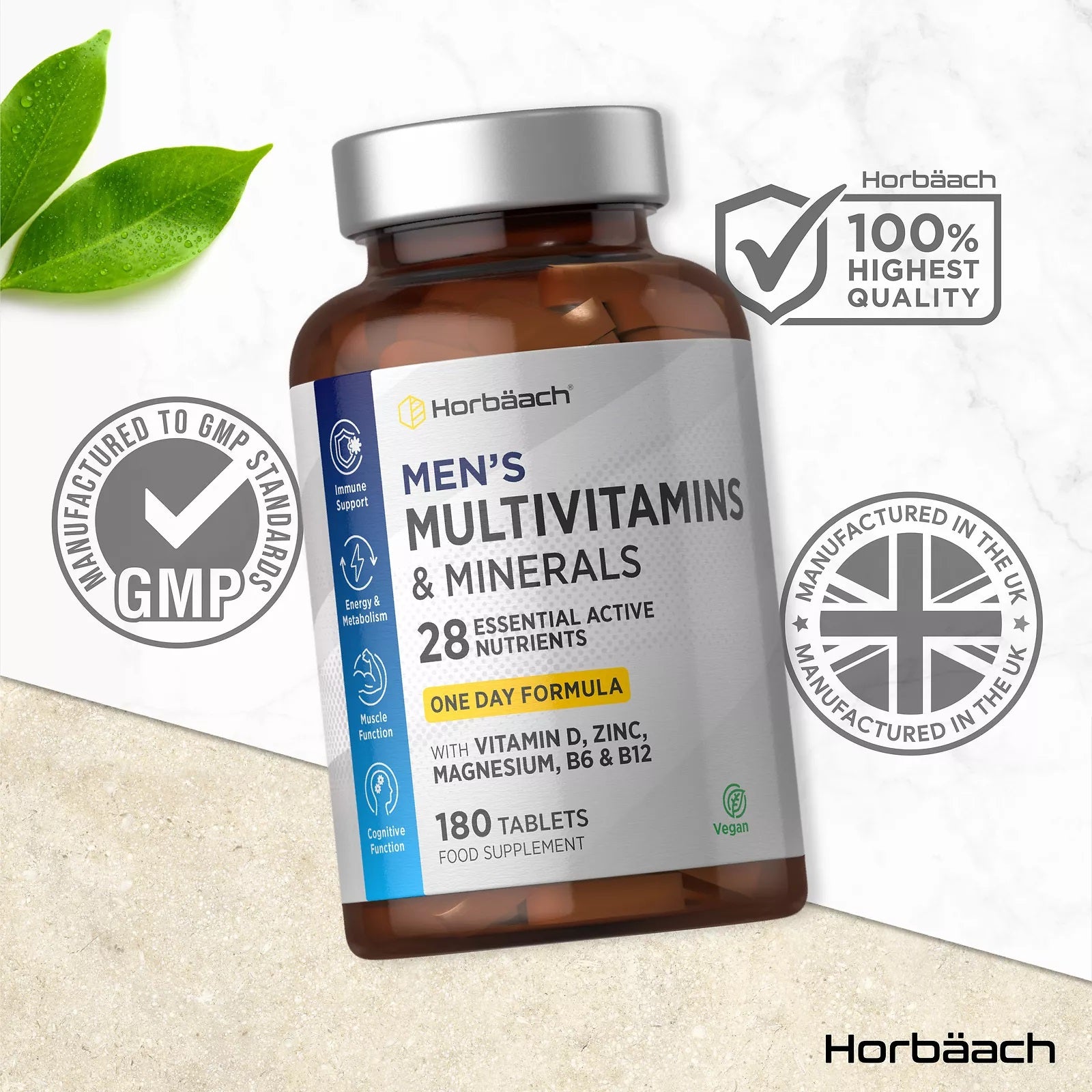 Multivitamins and Minerals for Men | 180 Tablets