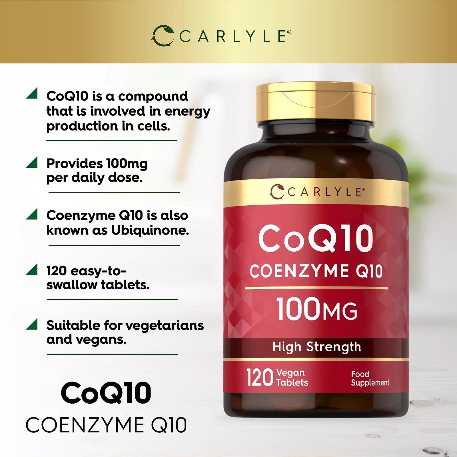 CoQ10 100 mg | 120 Tablets