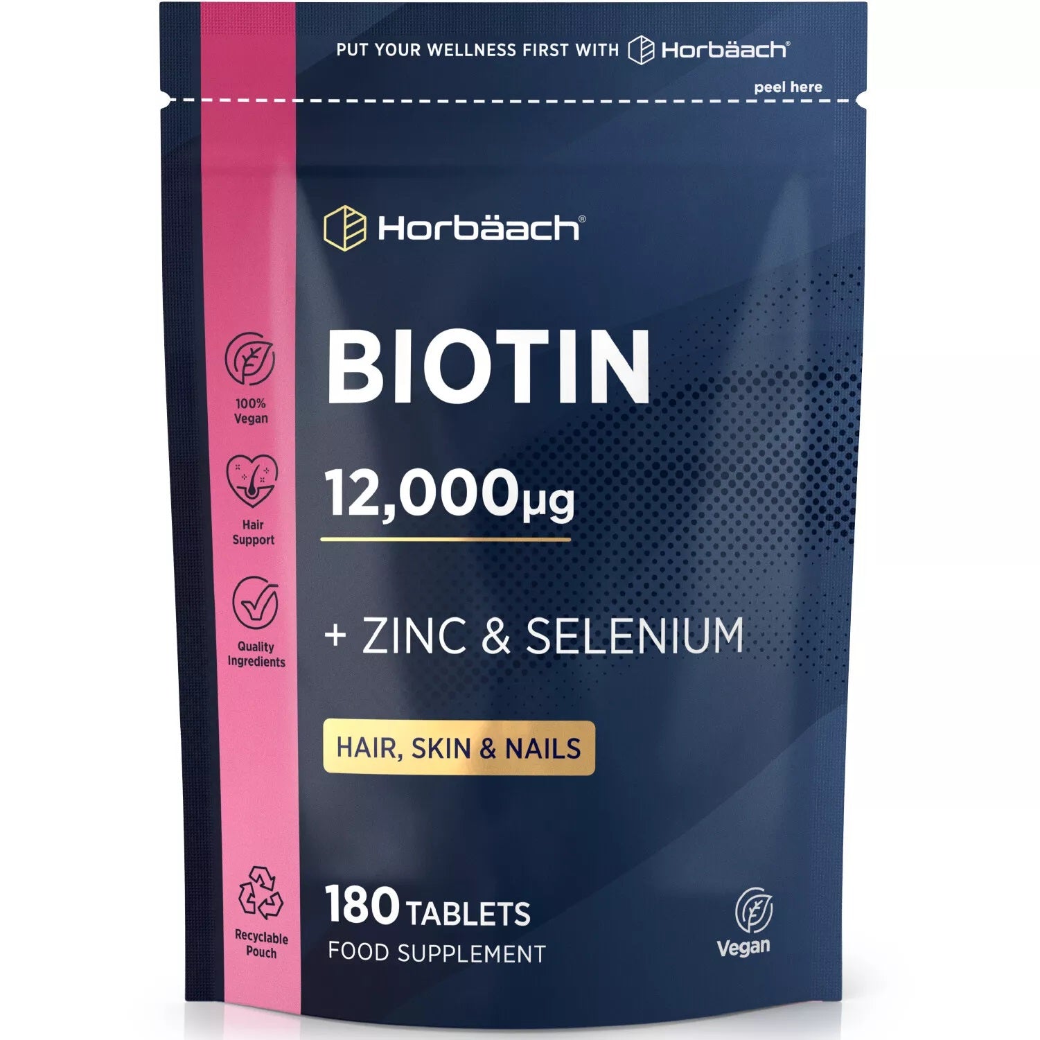 Biotin 12,000 ug | 180 Tablets