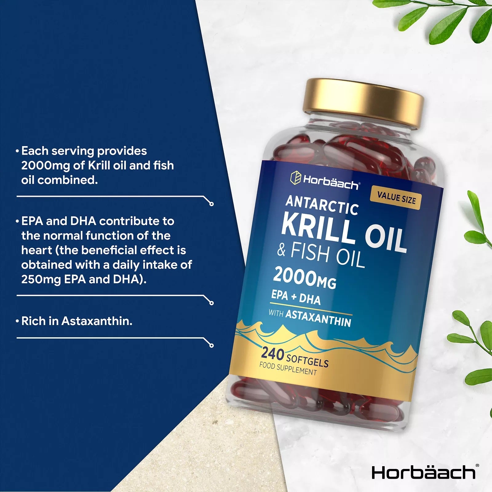 Antarctic Krill Oil 2000 mg | 240 Softgels