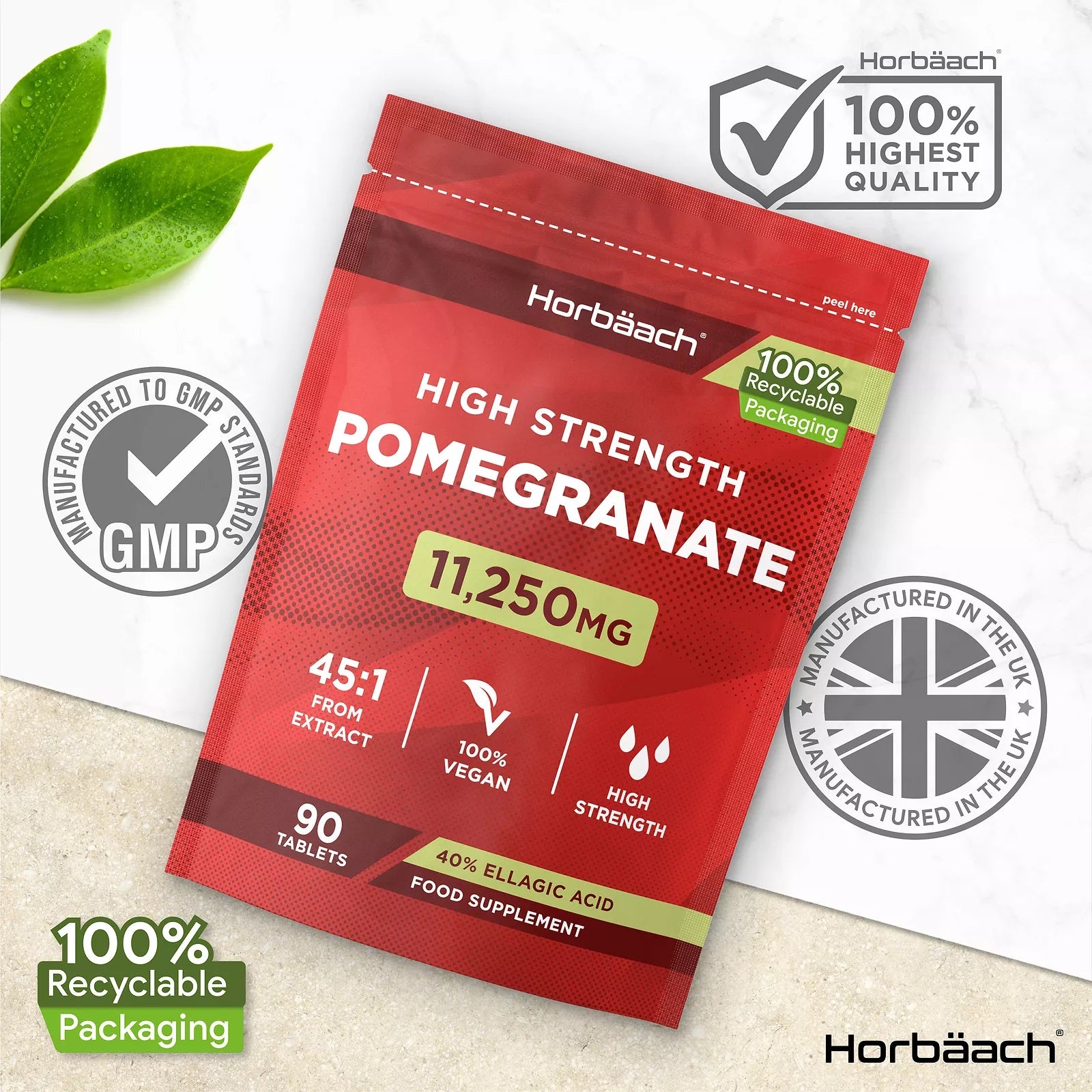 Pomegranate 11250 mg | 120 Tablets