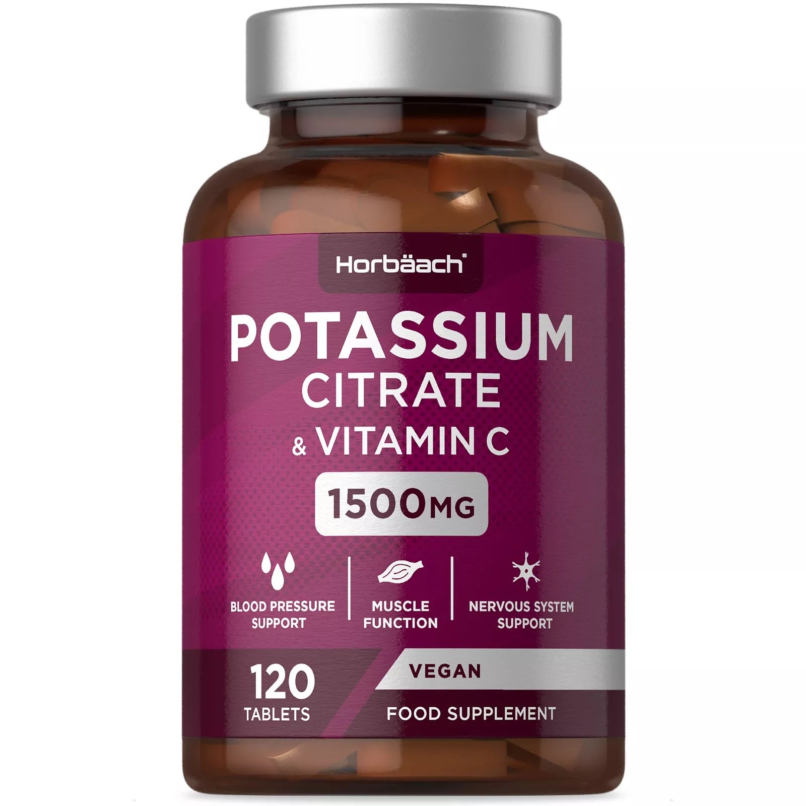 Potassium Citrate 1500 mg with Vitamin C | 120 Tablets