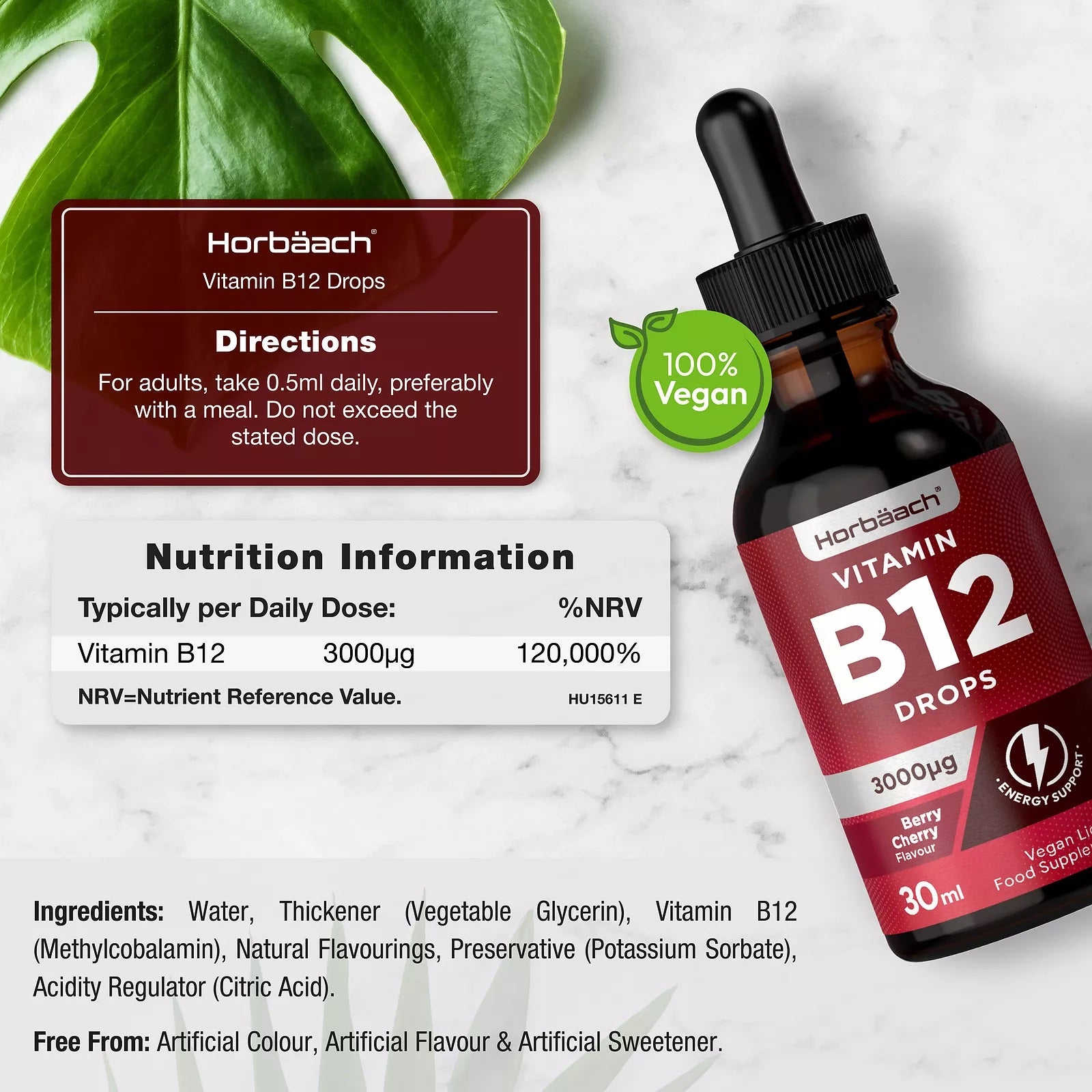 Vitamin B12 Drops 3000 mcg | 30 ml