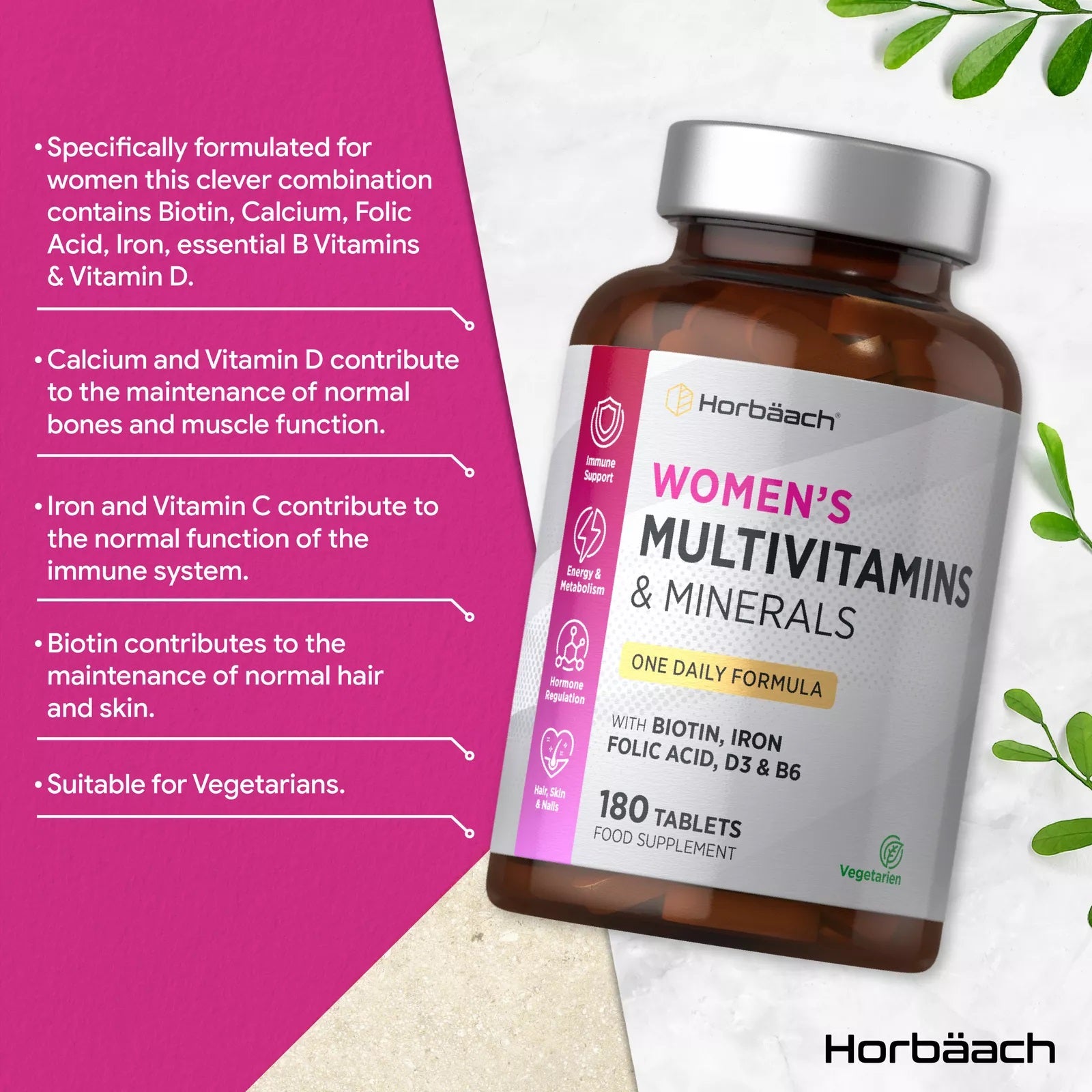 Multivitamins and Minerals for Women | 180 Tablets