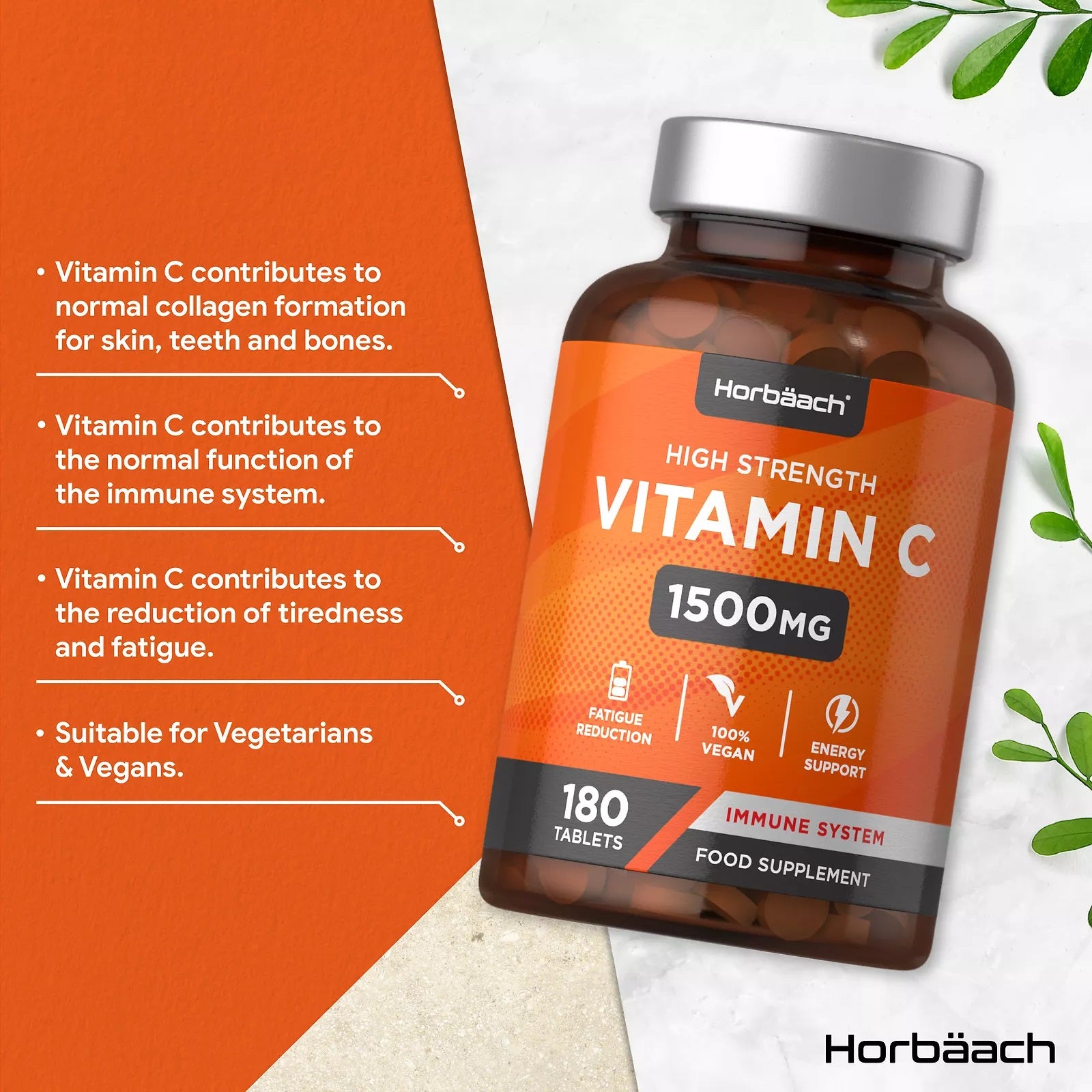 Vitamin C 1500 mg  | 180 Tablets