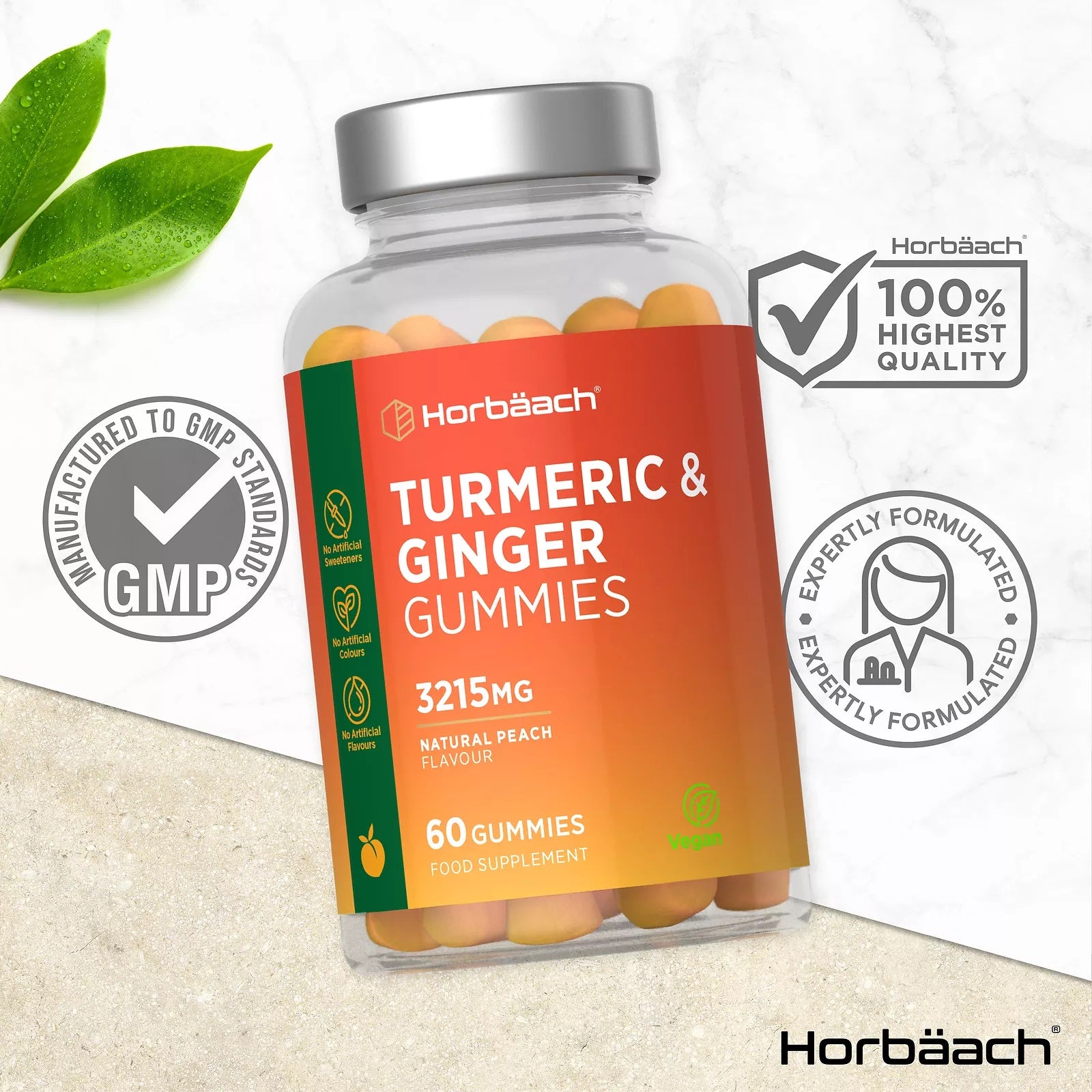 Turmeric and Ginger 3215 mg | 60 Gummies