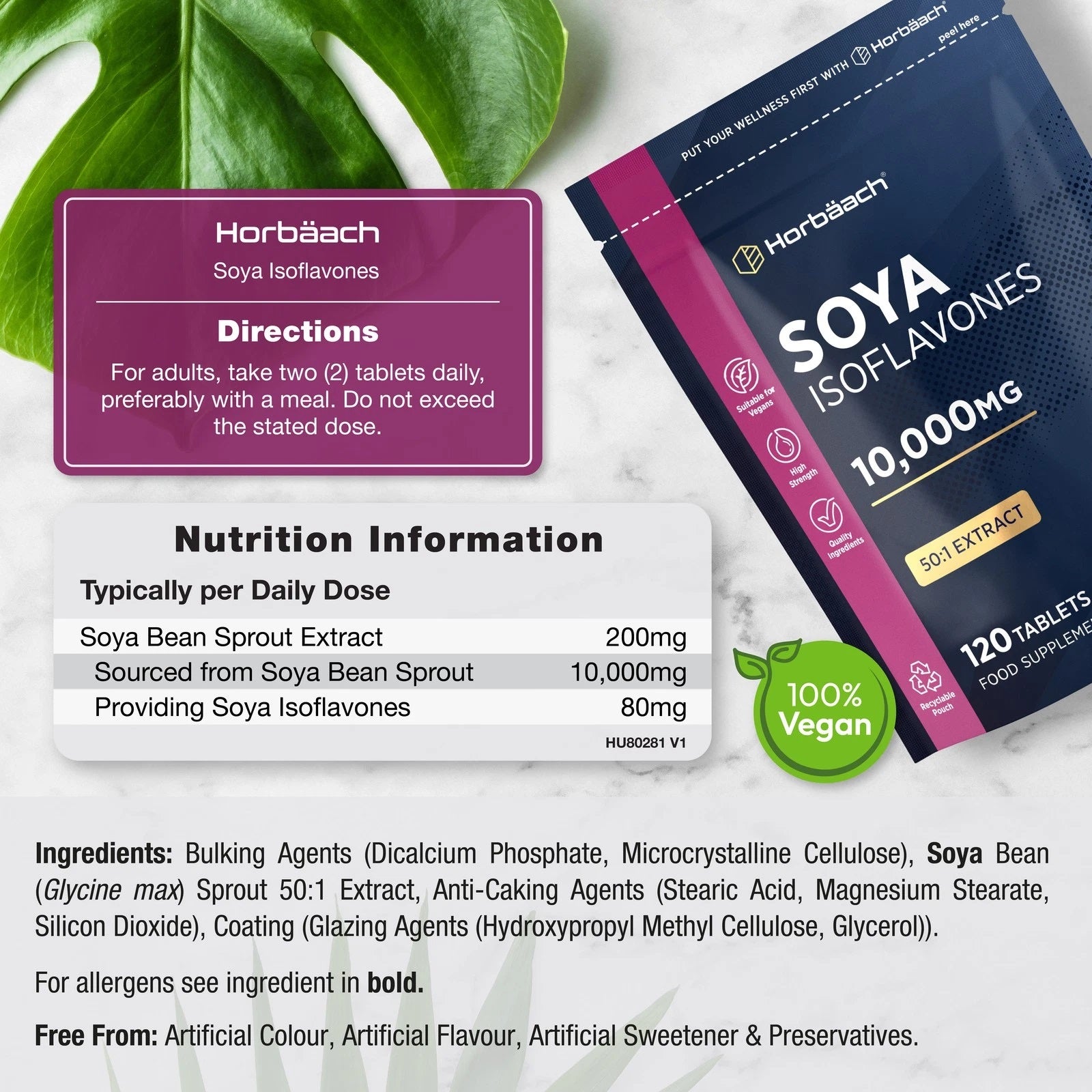 Soya Isoflavonones 10,000 mg | 120 Tablets