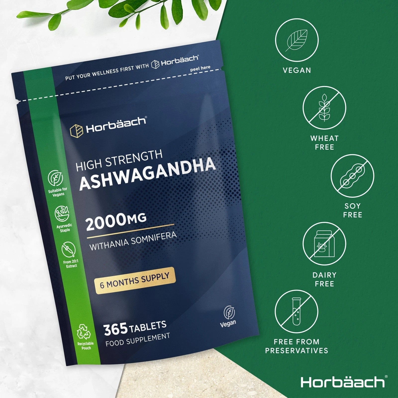 Ashwagandha 2000 mg | 365 Tablets