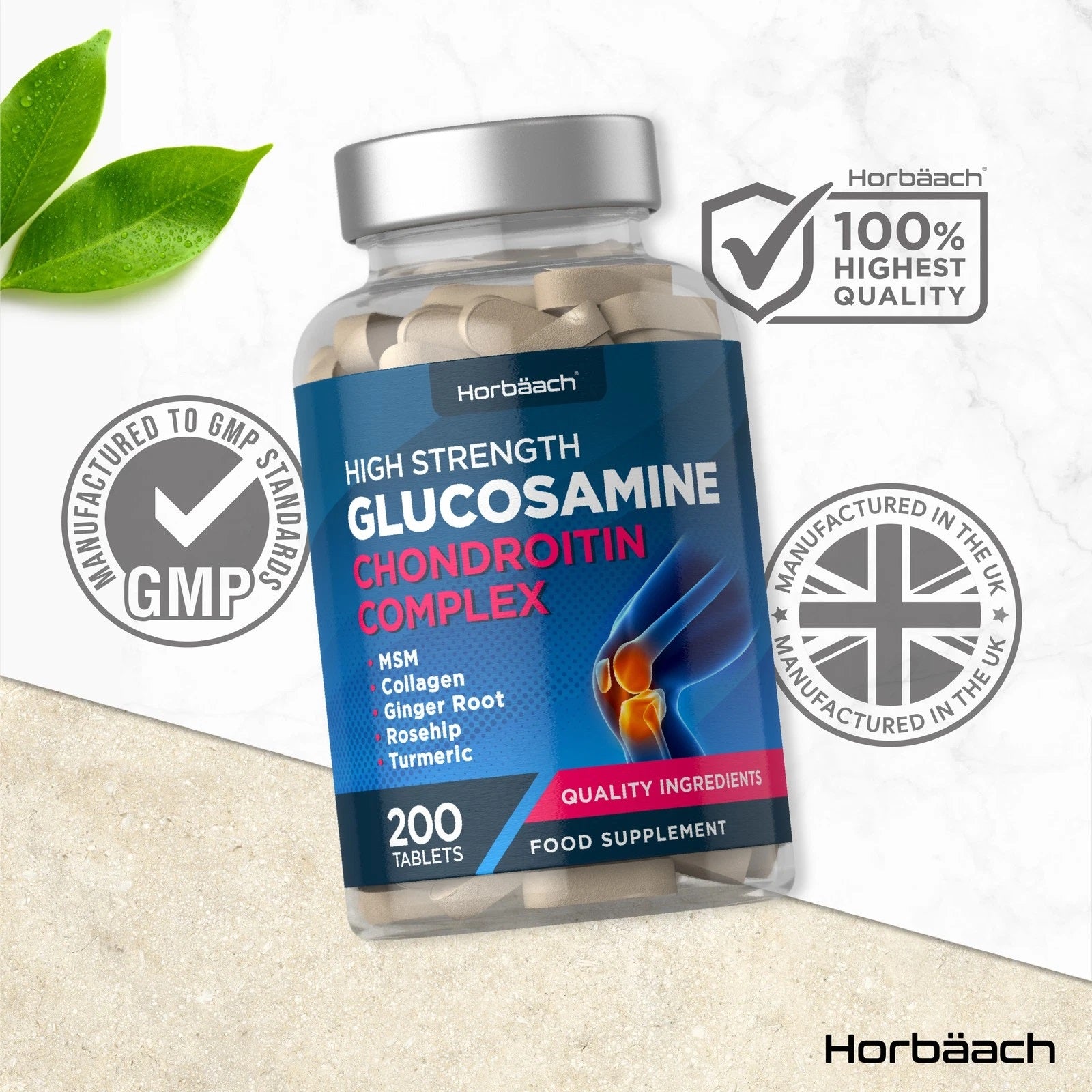 Glucosamine and Chondroitin Complex | 200 Tablets