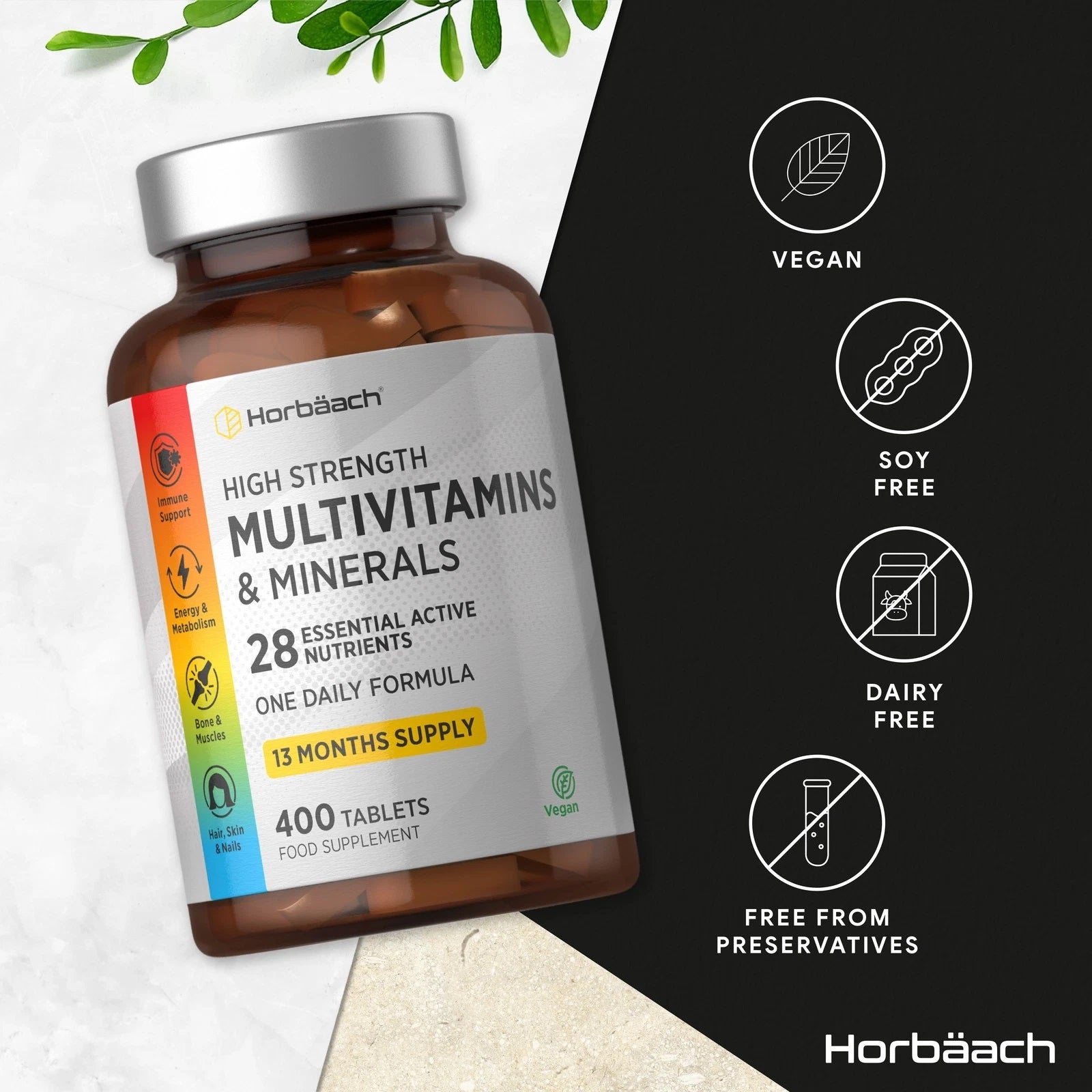 Multivitamins and Minerals | 400 Tablets