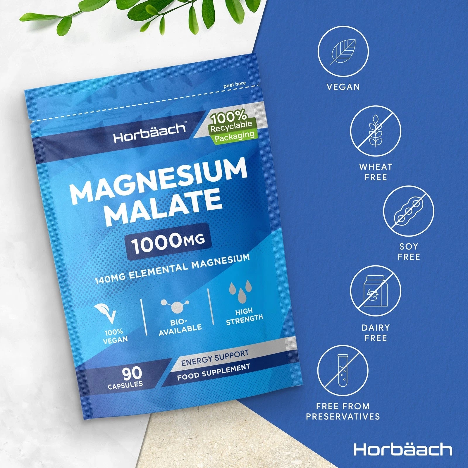 Magnesium Malate 1000 mg | 90 Capsules