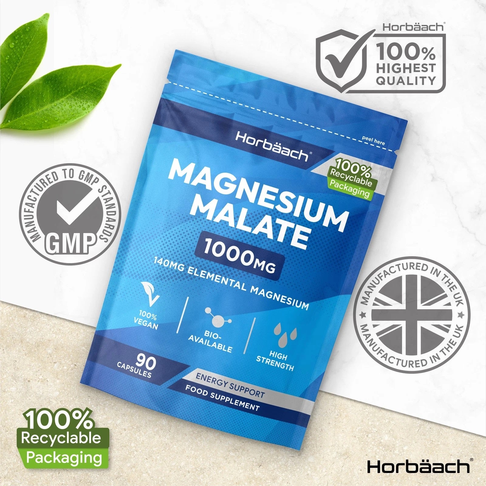 Magnesium Malate 1000 mg | 90 Capsules
