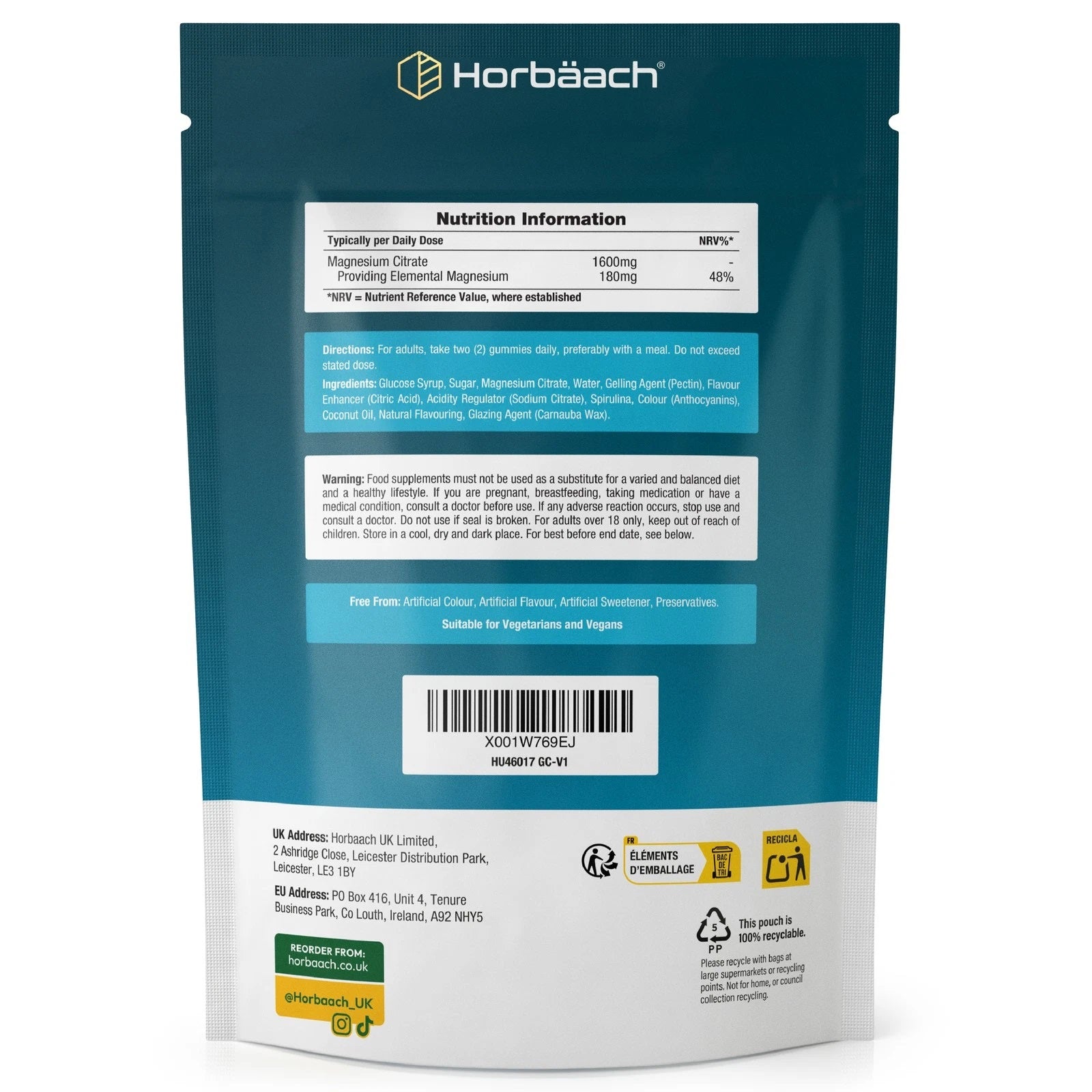 Magnesium Citrate 1600 mg | 90 Gummies
