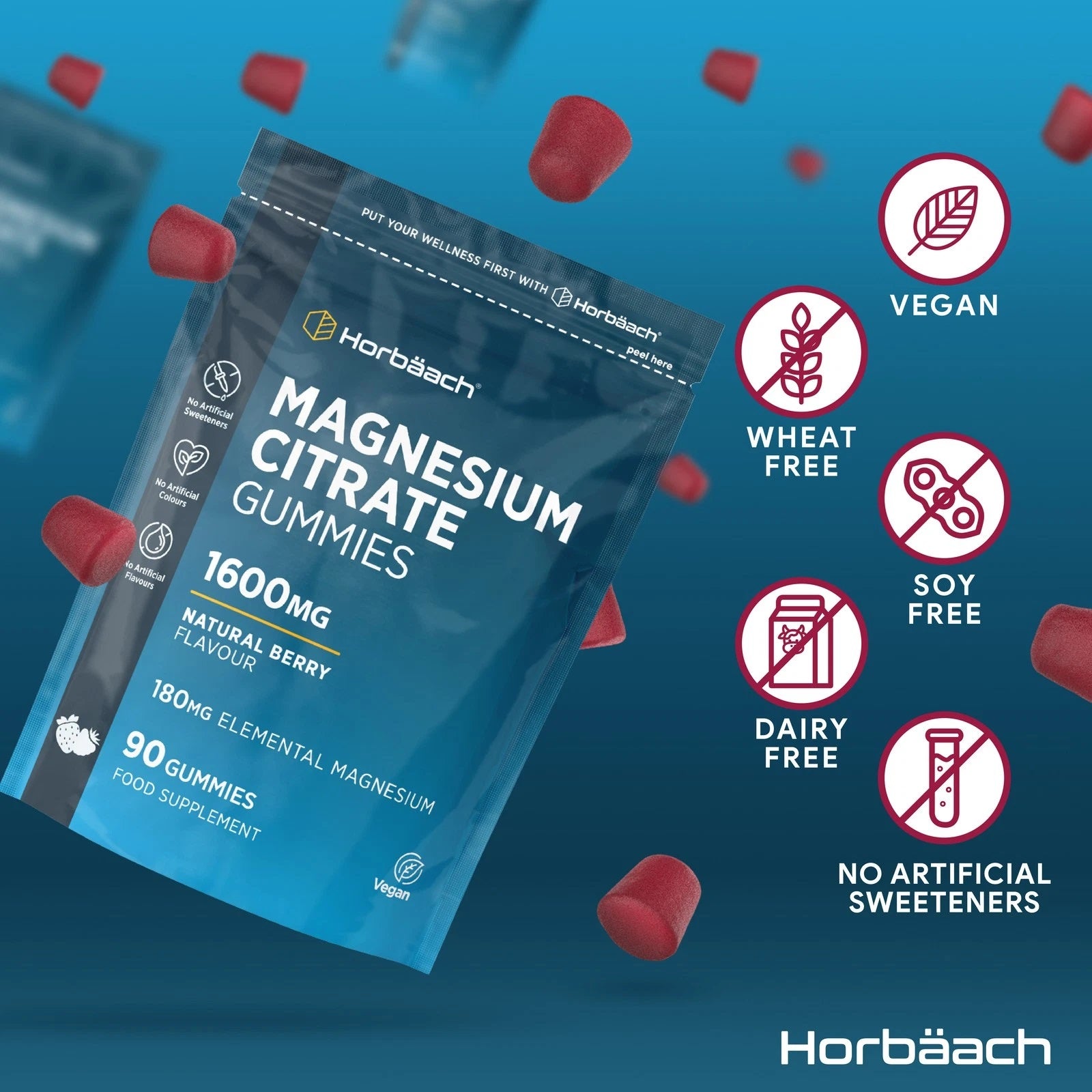 Magnesium Citrate 1600 mg | 90 Gummies