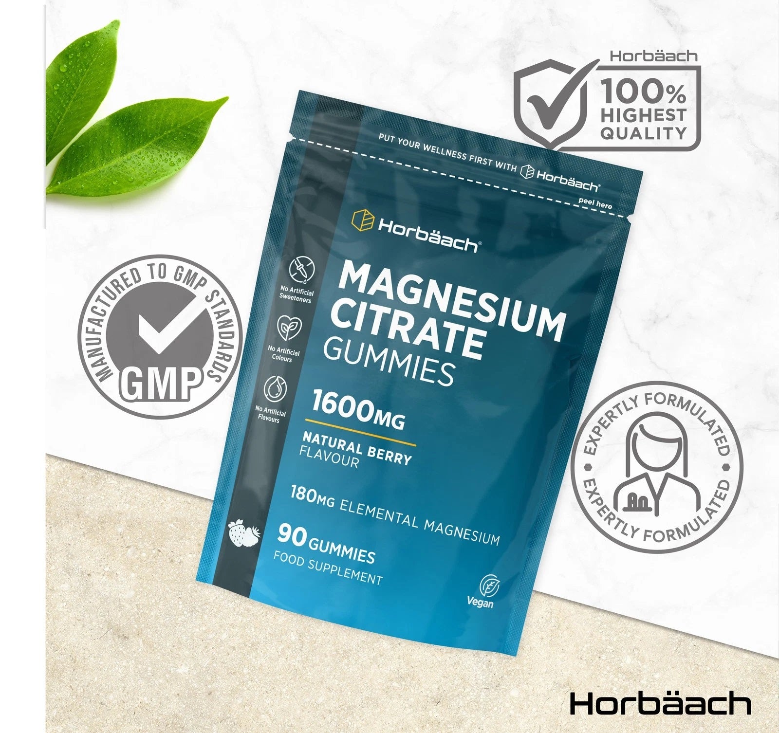 Magnesium Citrate 1600 mg | 90 Gummies