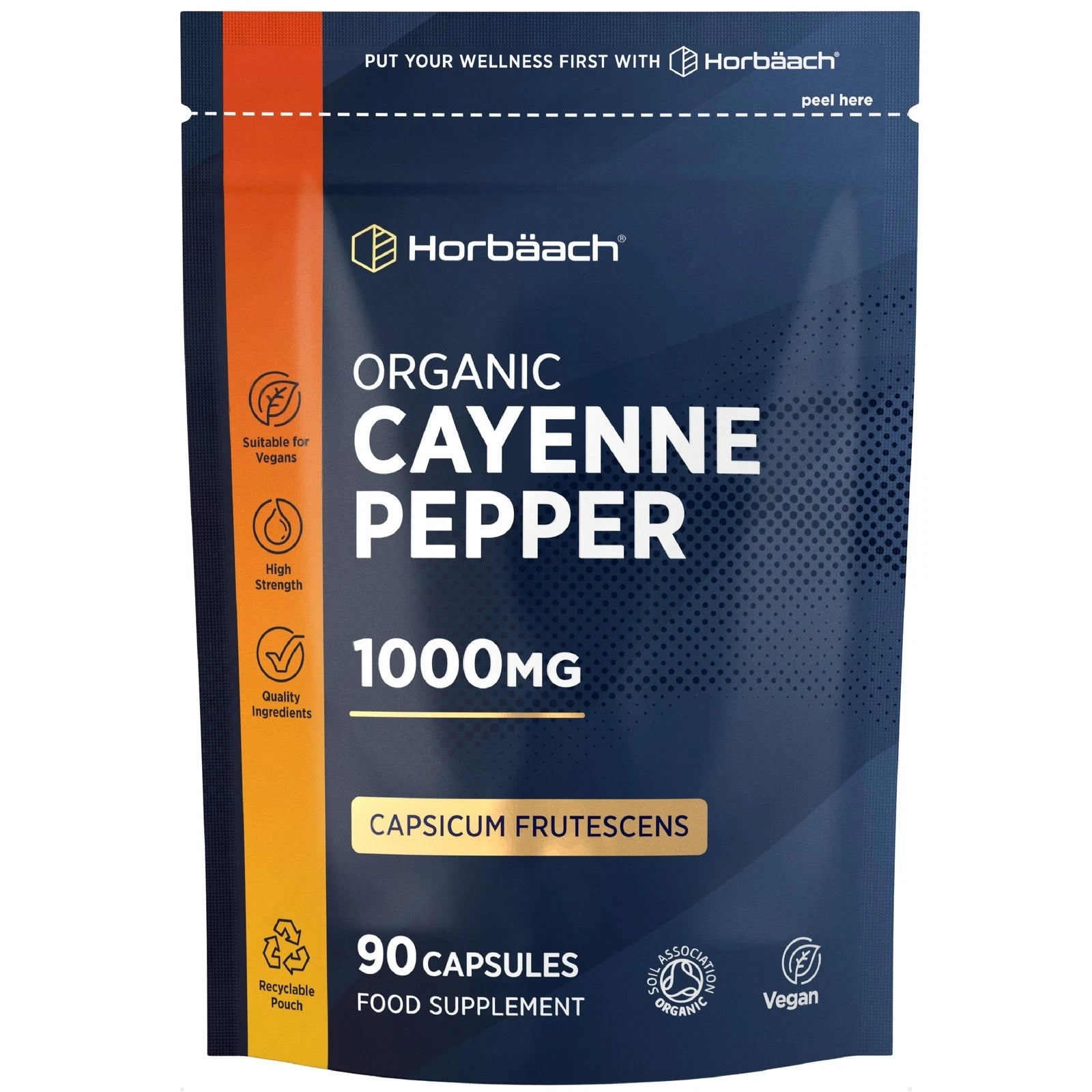 Cayenne Pepper 1000 mg | Organic | 90 Capsules