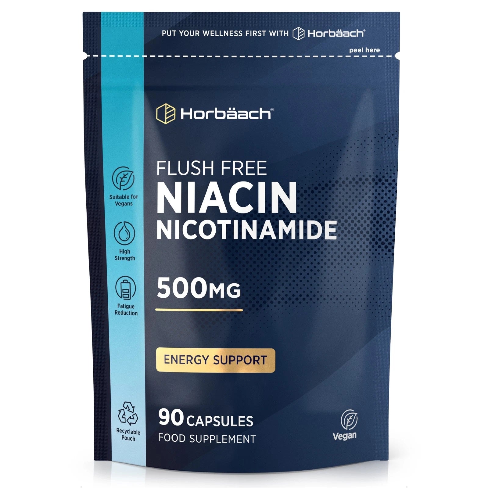 Vitamin B3 Niacin 500 mg | 90 Capsules