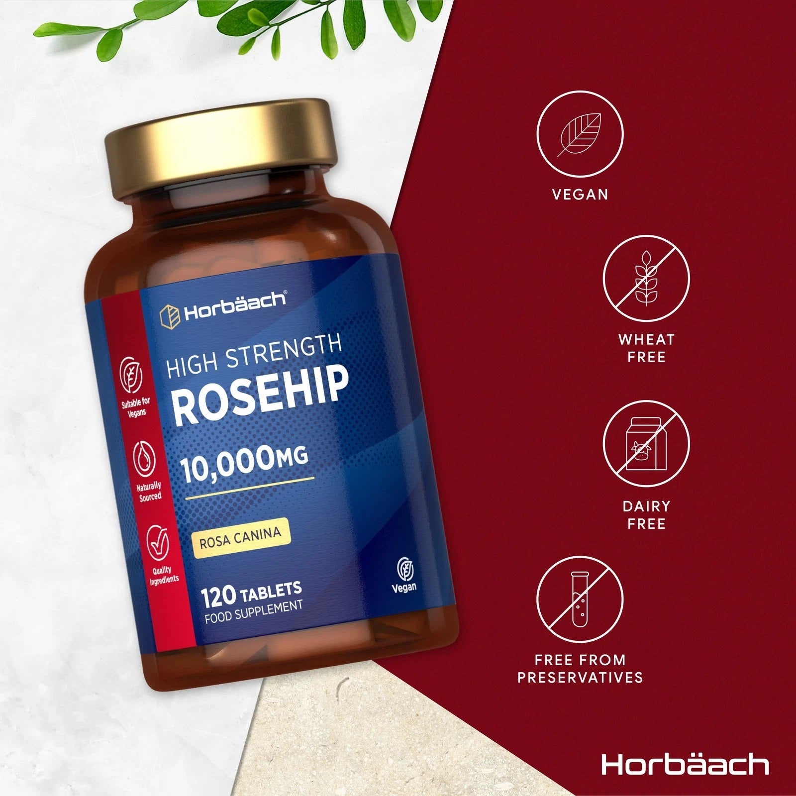 Rosehip 10,000 mg | 120 Tablets