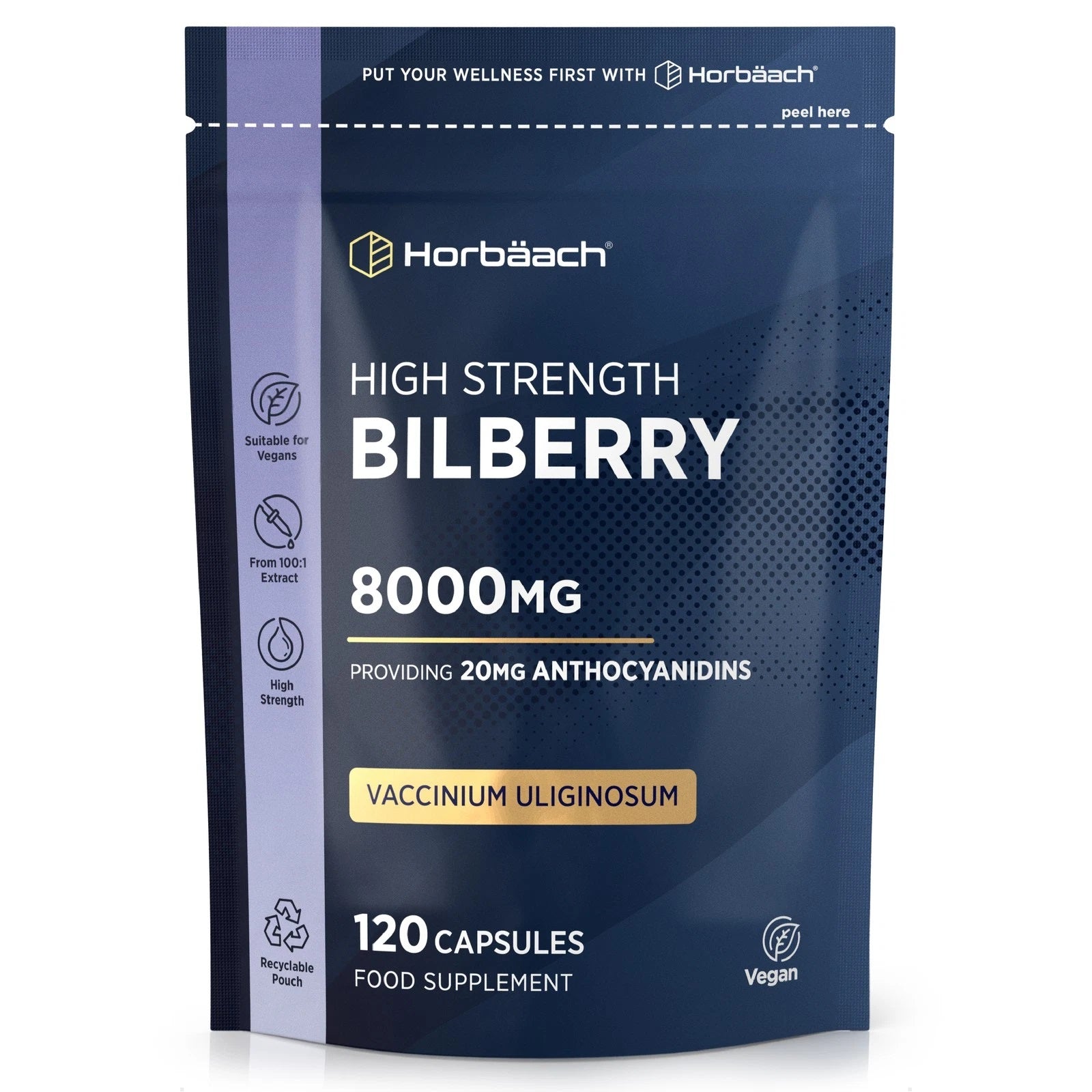 Bilberry 8000 mg | 120 Capsules