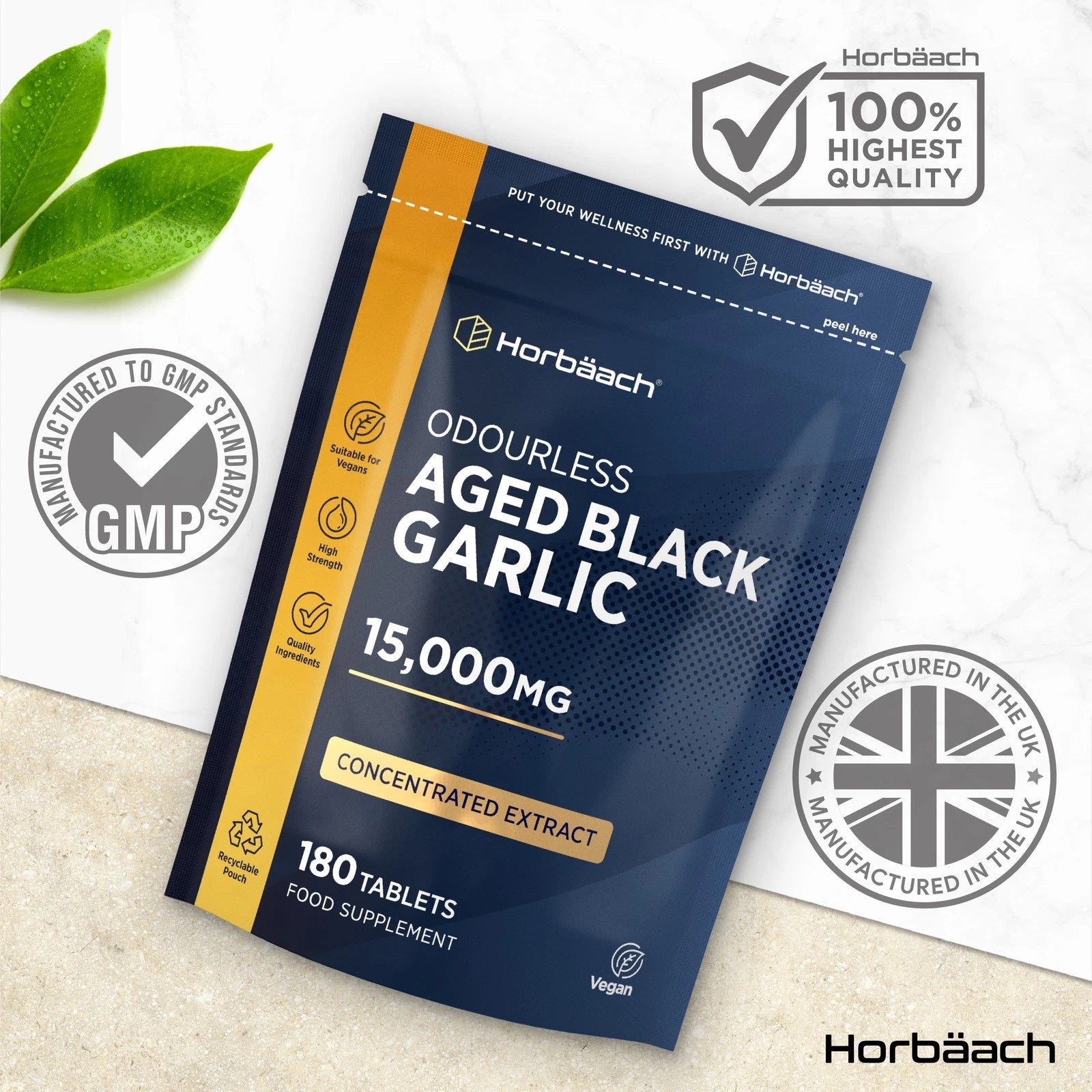Black Garlic 15,000 mg | 180 Tablets