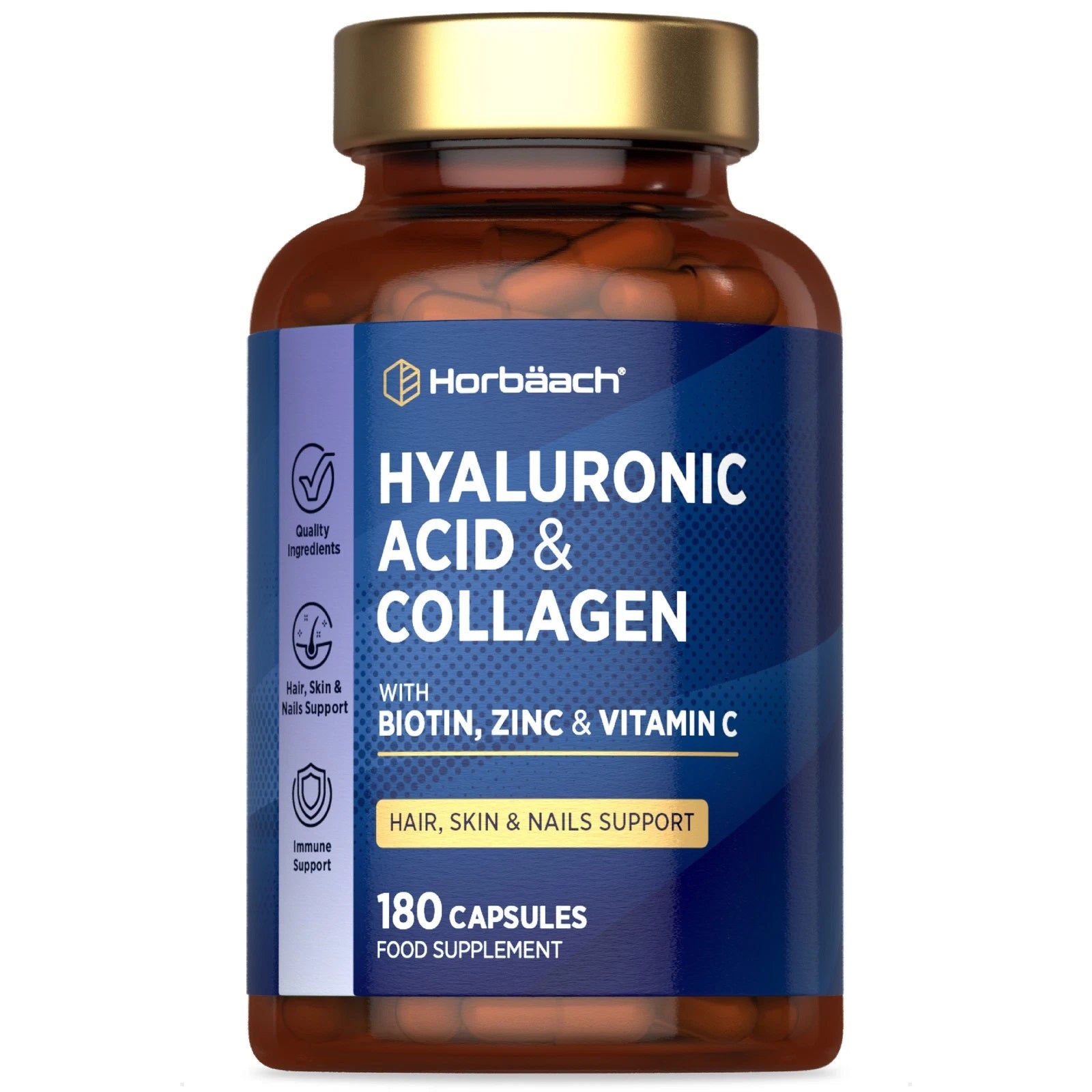 Hyaluronic Acid Complex with Collagen | 180 Capsules