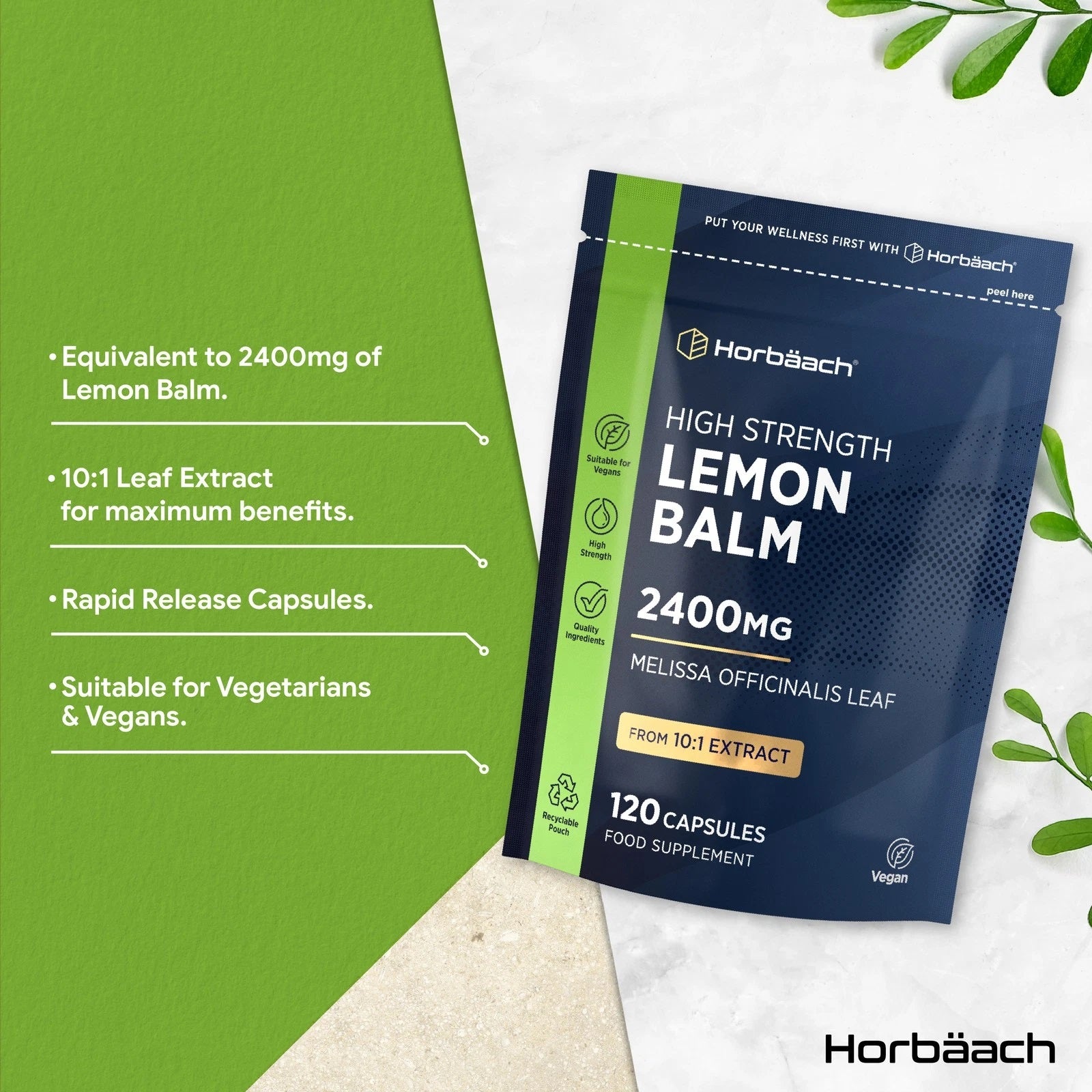 Lemon Balm 2400 mg | 120 Capsules
